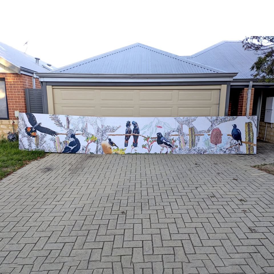 Rupert Corry Facebook ad: PRINTED TIMBER WALLS