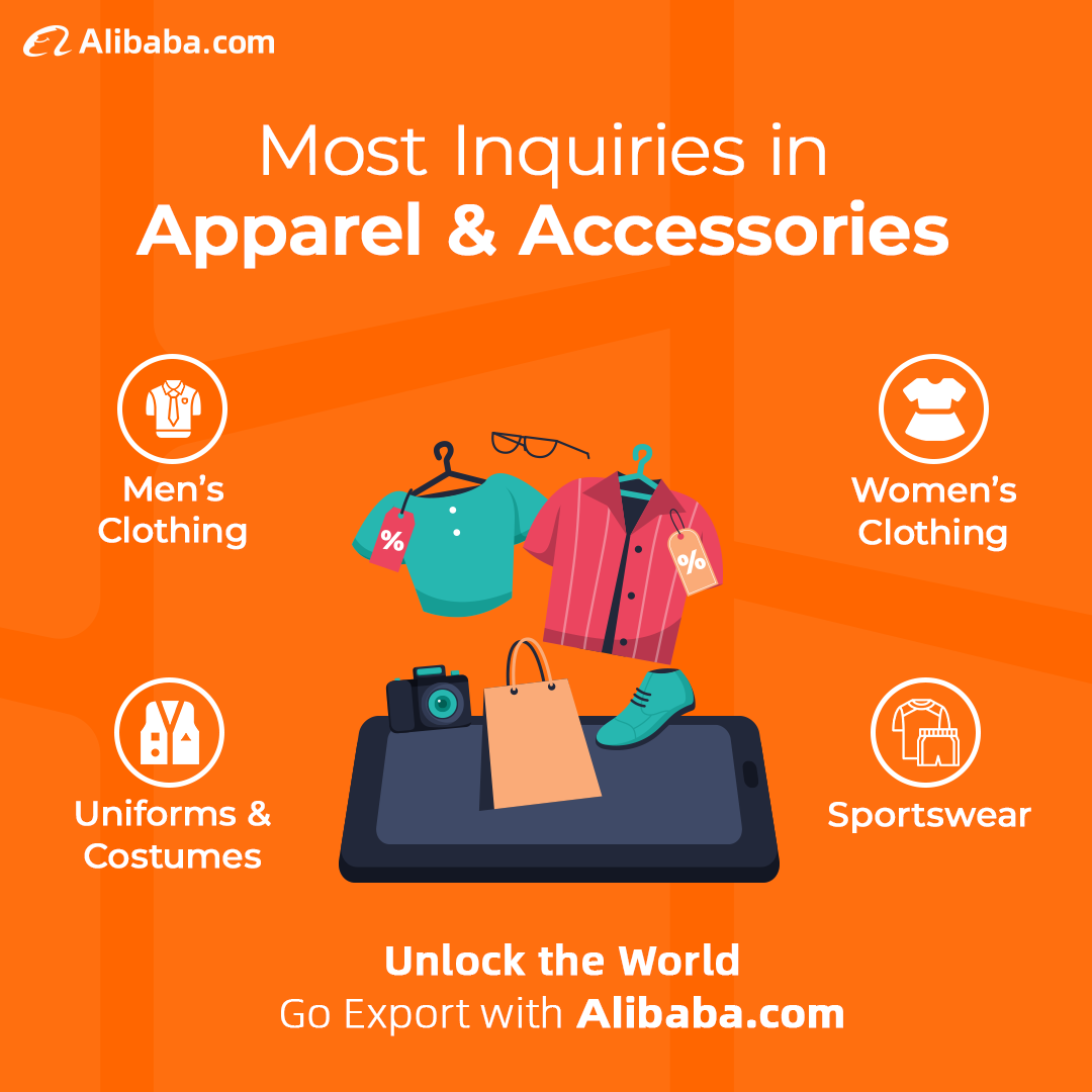 Sell on Alibaba.com Facebook ad: Expand Your Apparel Business Globally, Join Alibaba.com