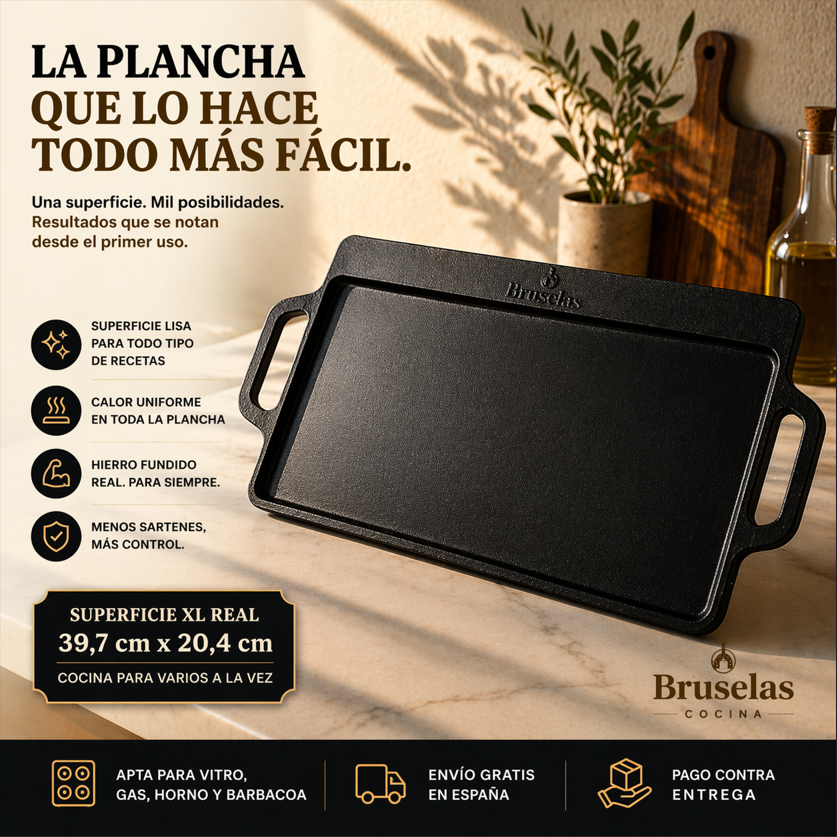 Bruselas Cocina Spain Facebook ad: Una Superficie, Mil Recetas