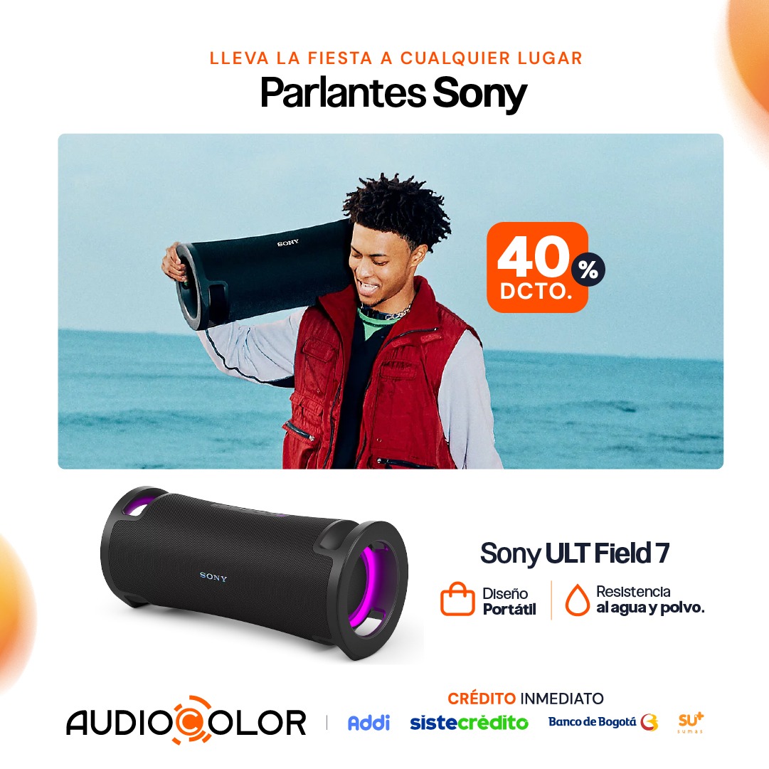 AUDIO COLOR Facebook ad: Llévate tu Sony hoy y paga después.