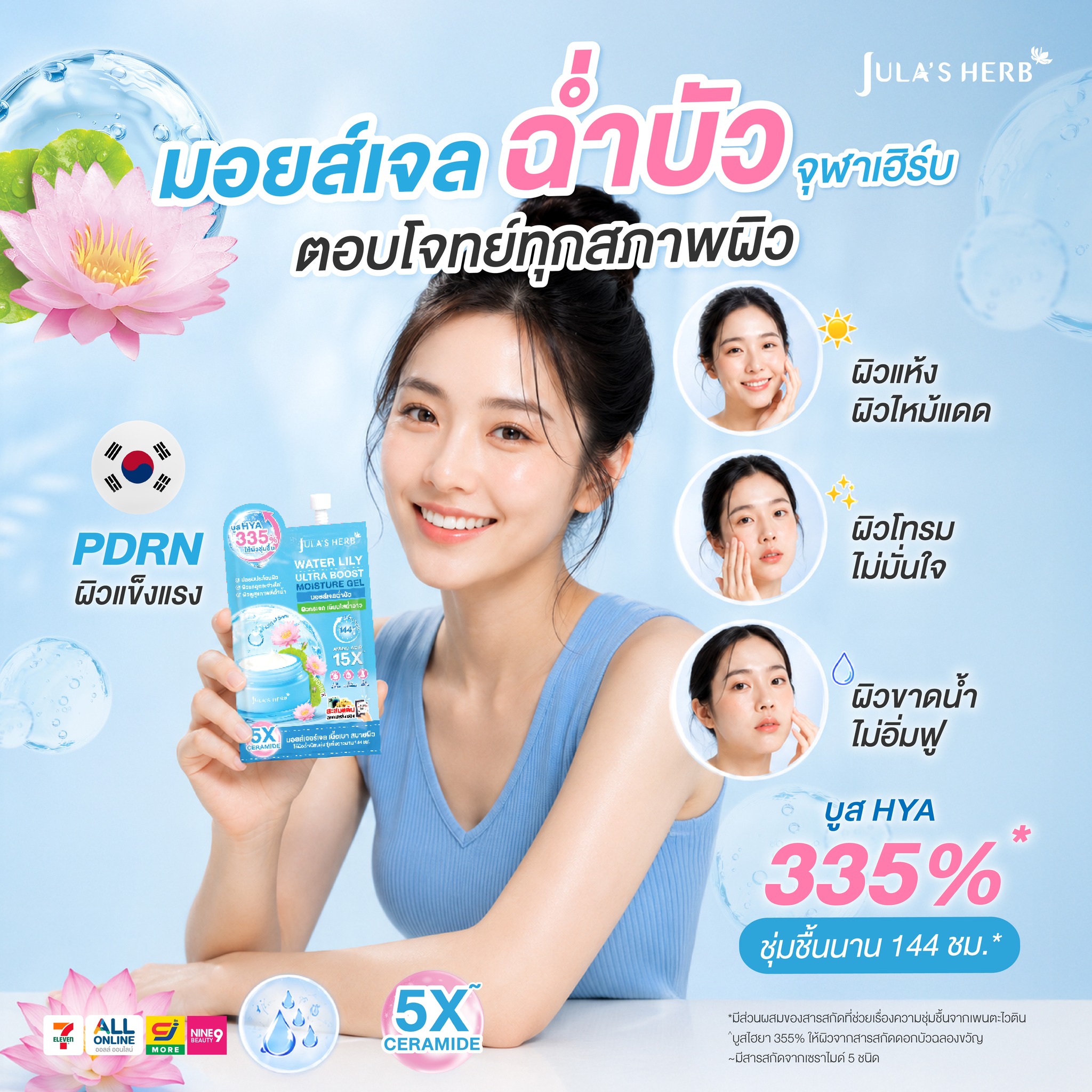 Jula's Herb Thailand Facebook ad: อากาศสวิง ผิวเริ่มพัง! ทั้งแดด ทั้งฝน ทั้งมลภาวะ