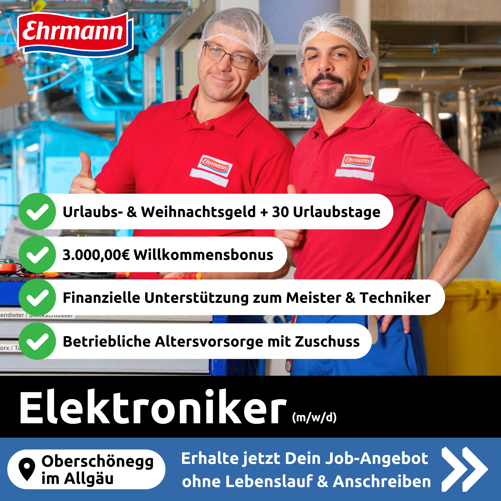 Candidate Flow Jobangebot: Elektroniker Facebook ad: Du möchtest ein unwiderstehliches Job-Angebot?