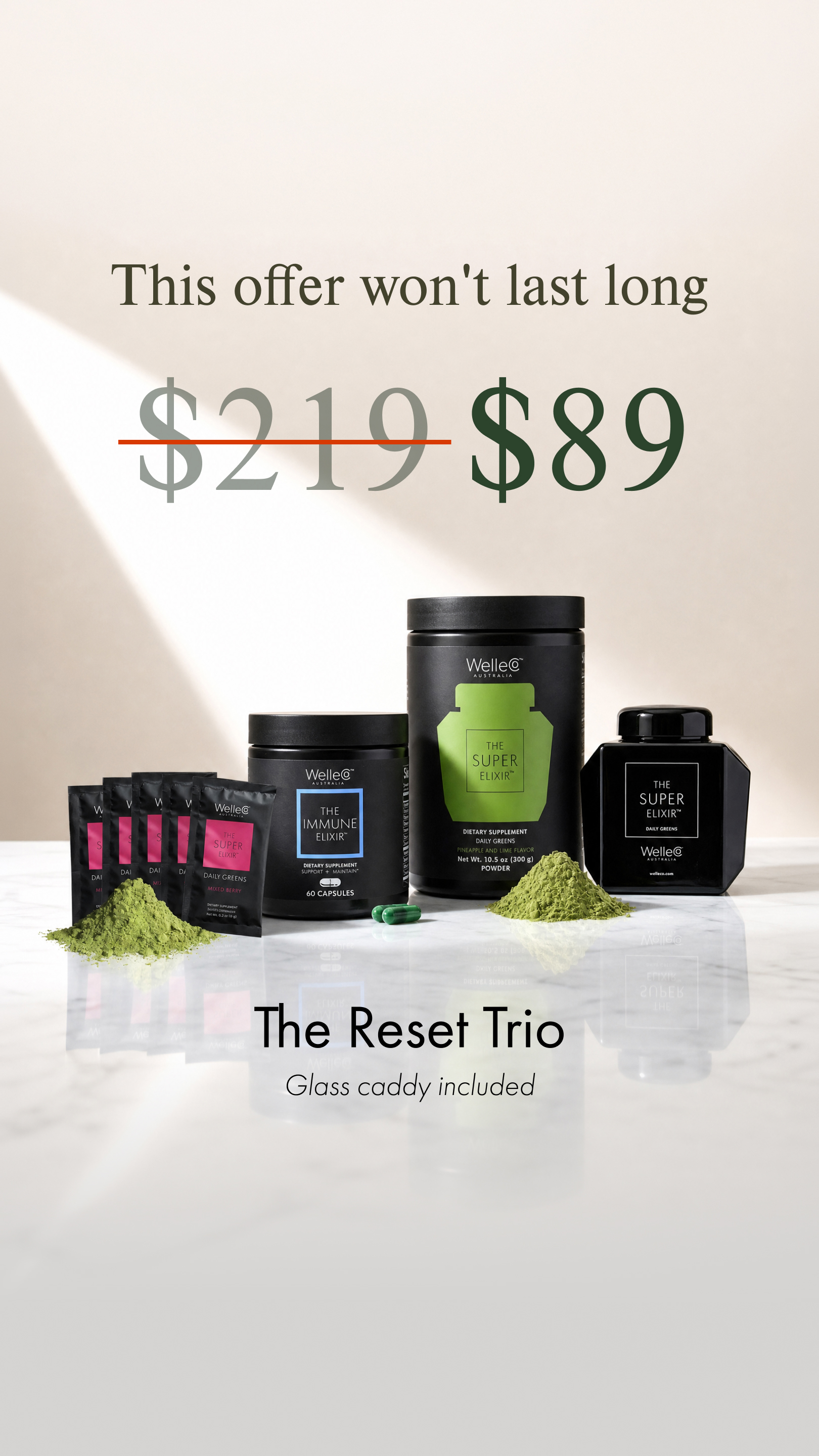 WelleCo Facebook ad