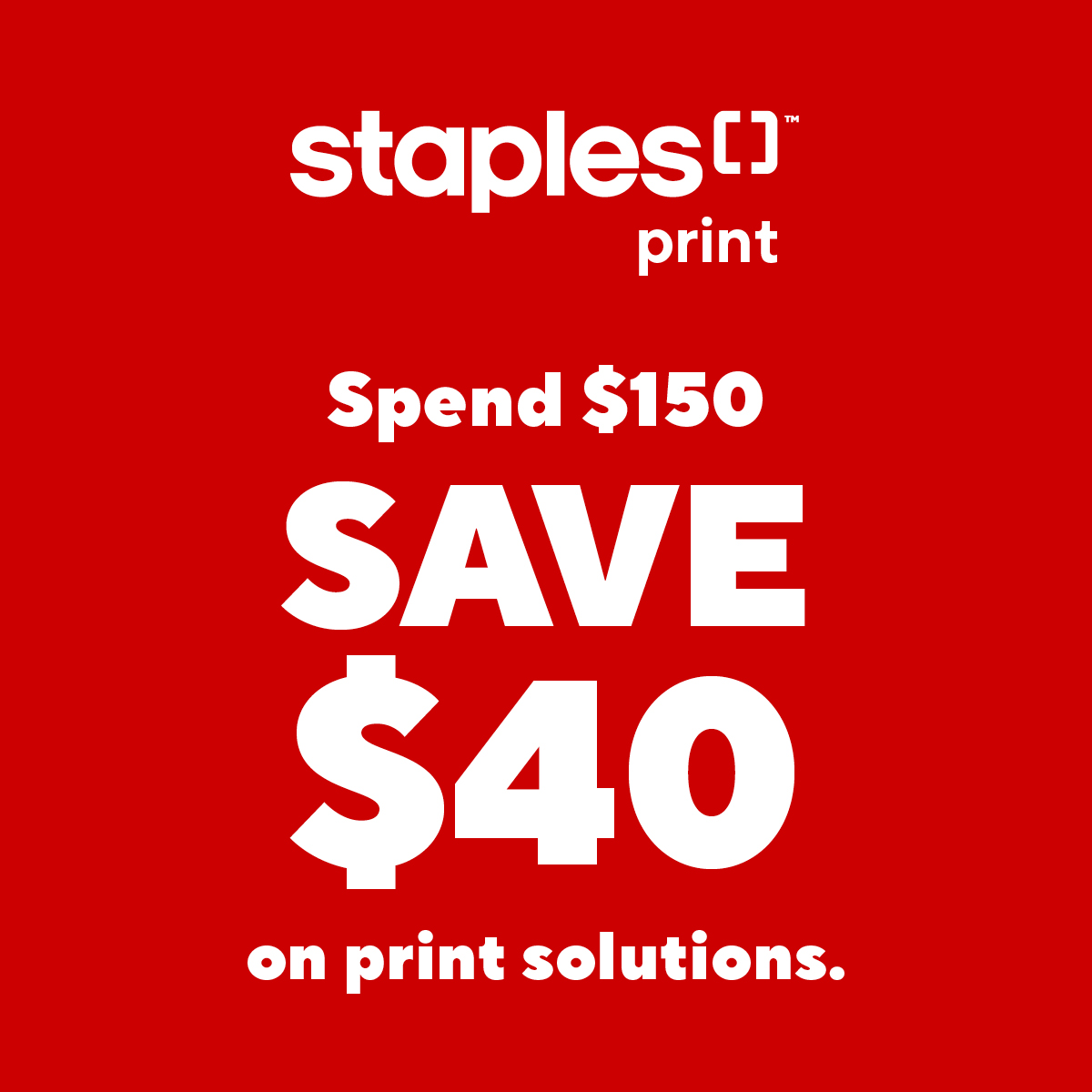 Staples Canada Facebook ad