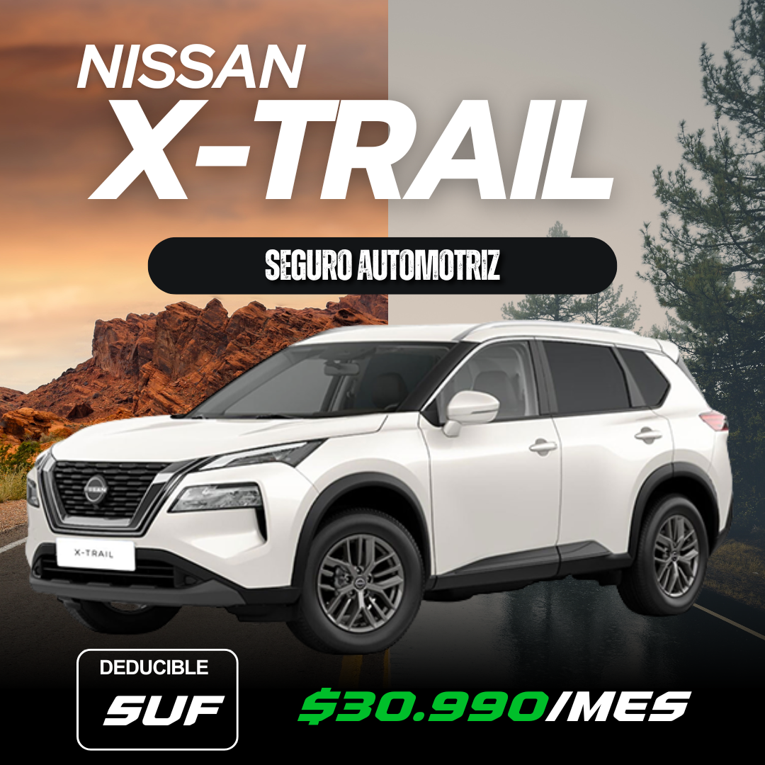 JVS Seguros Chile Facebook ad: Seguro Nissan X-Trail desde $30.990/mMes