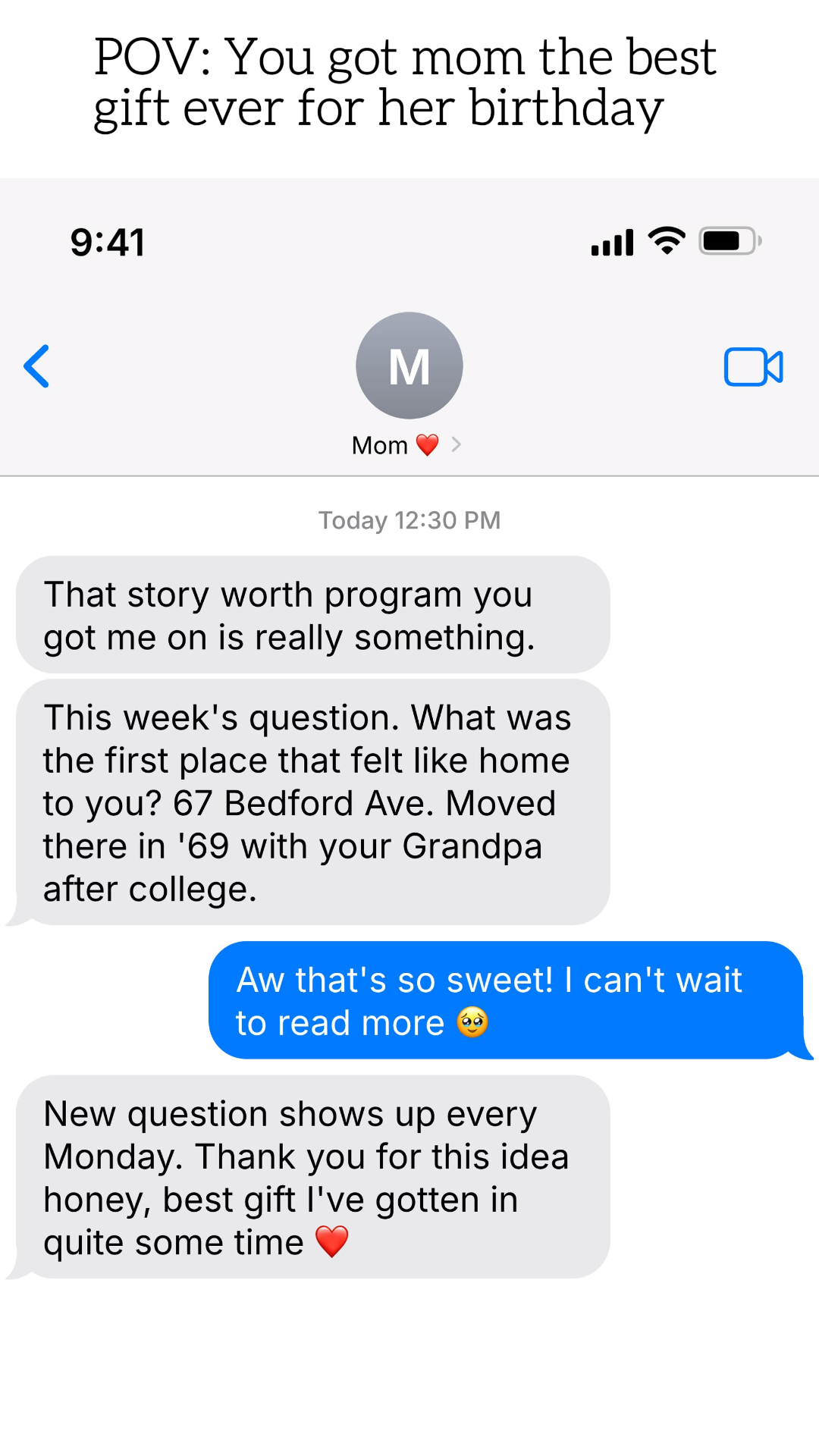 Storyworth Facebook ad