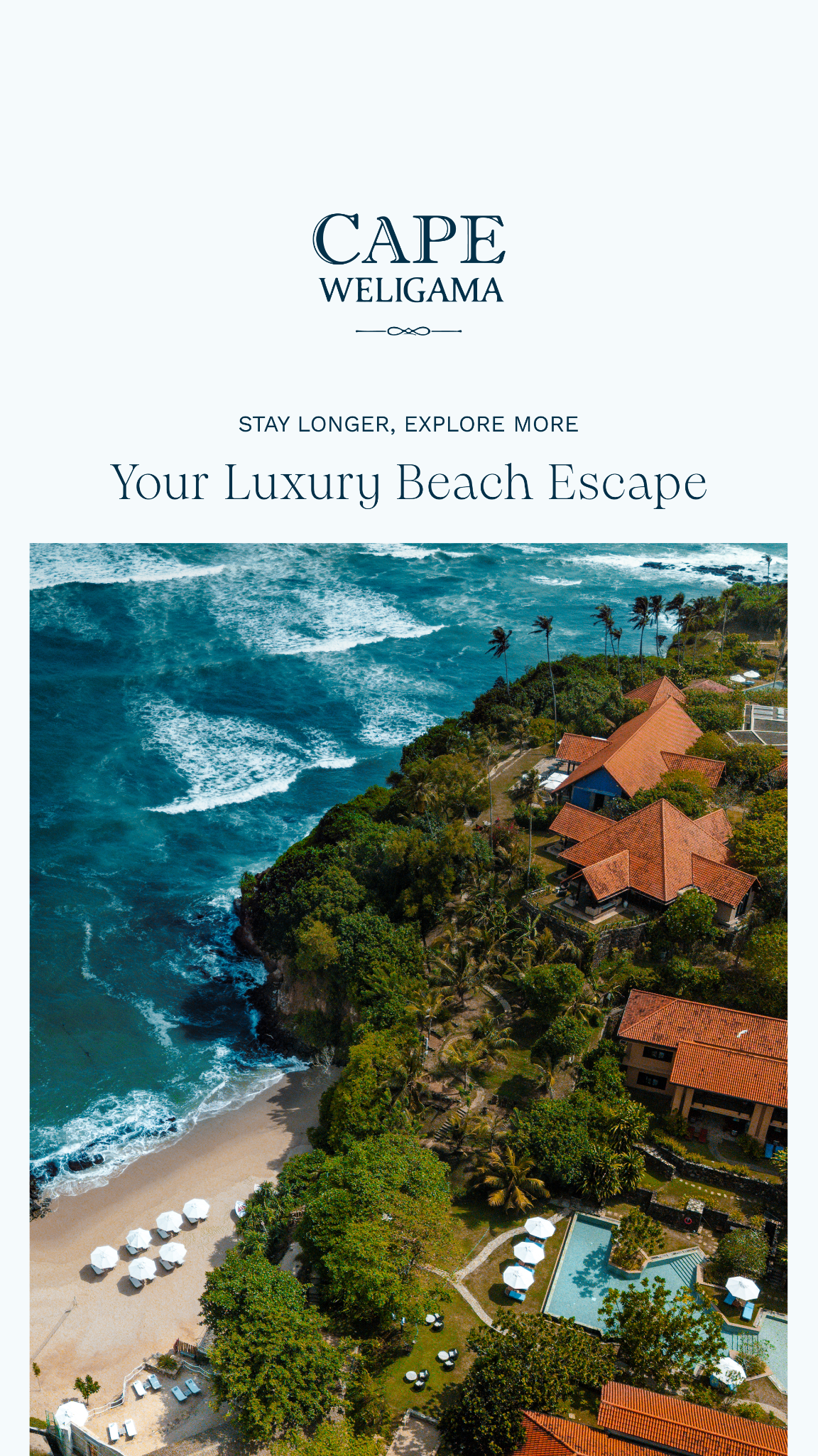Cape Weligama Resort, Sri Lanka Facebook ad