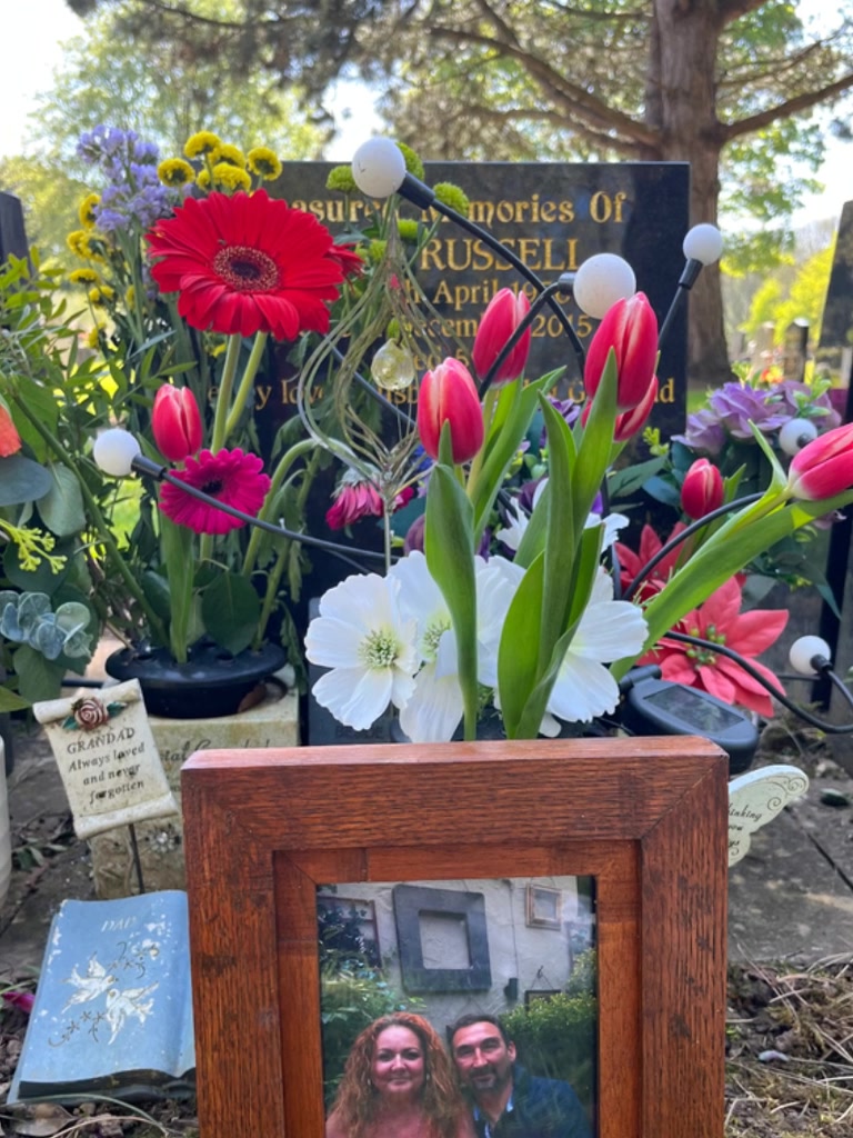 Heartwood Framing Facebook ad: Built to last at a loved one's resting place.