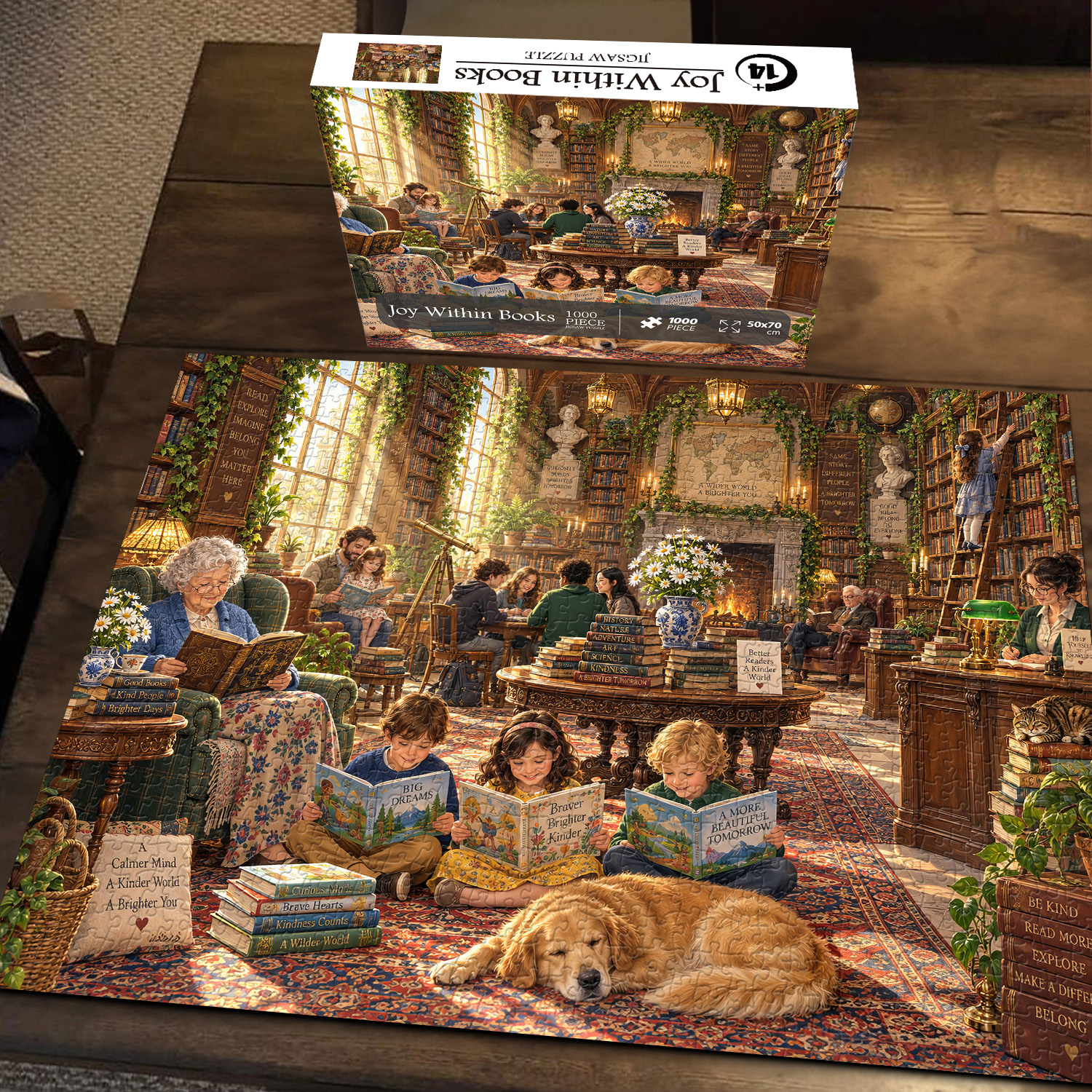 Pickforu Facebook ad: Joy Within Books Jigsaw Puzzle 1000 Pieces