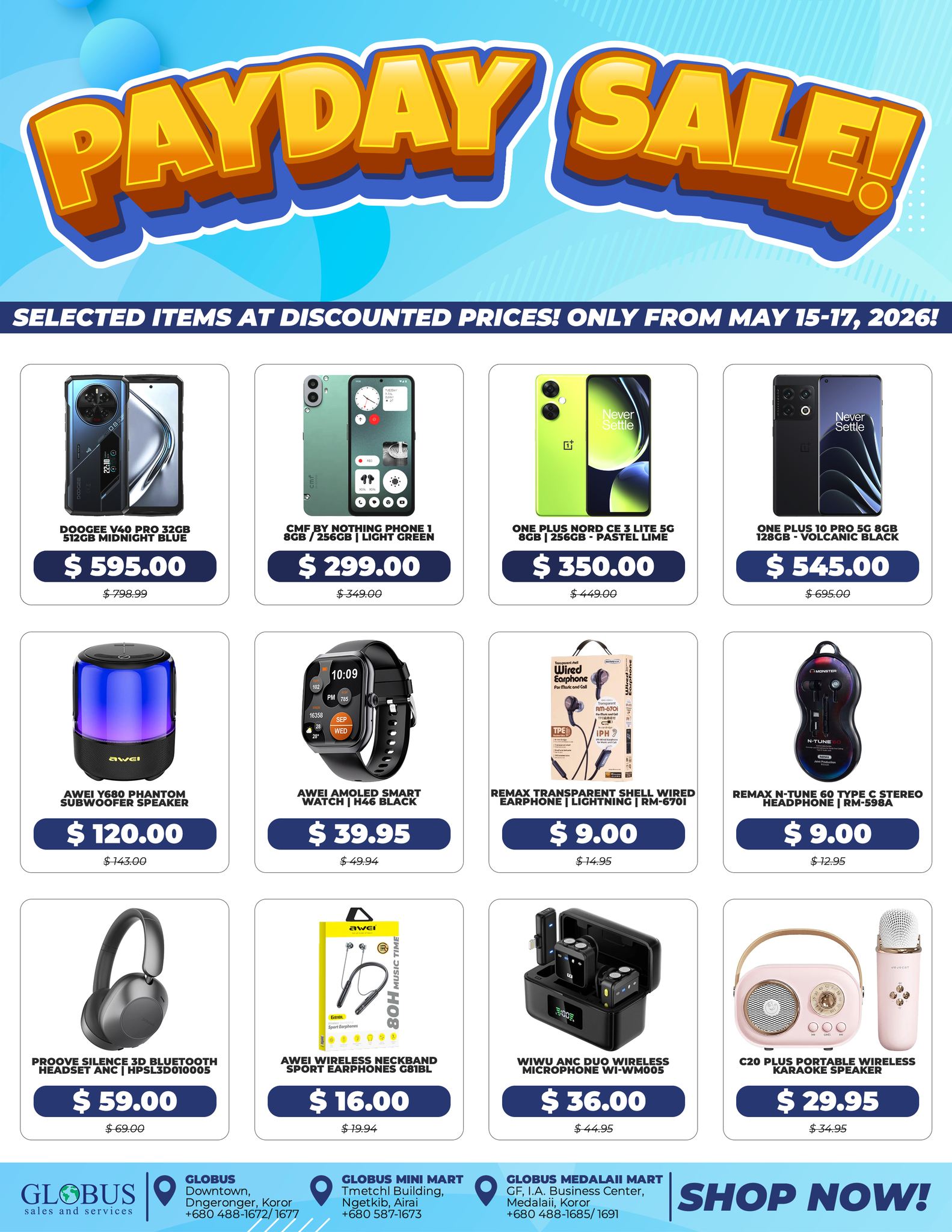 Globus Palau Facebook ad: Celebrate the payday weekend with incredible savings during…