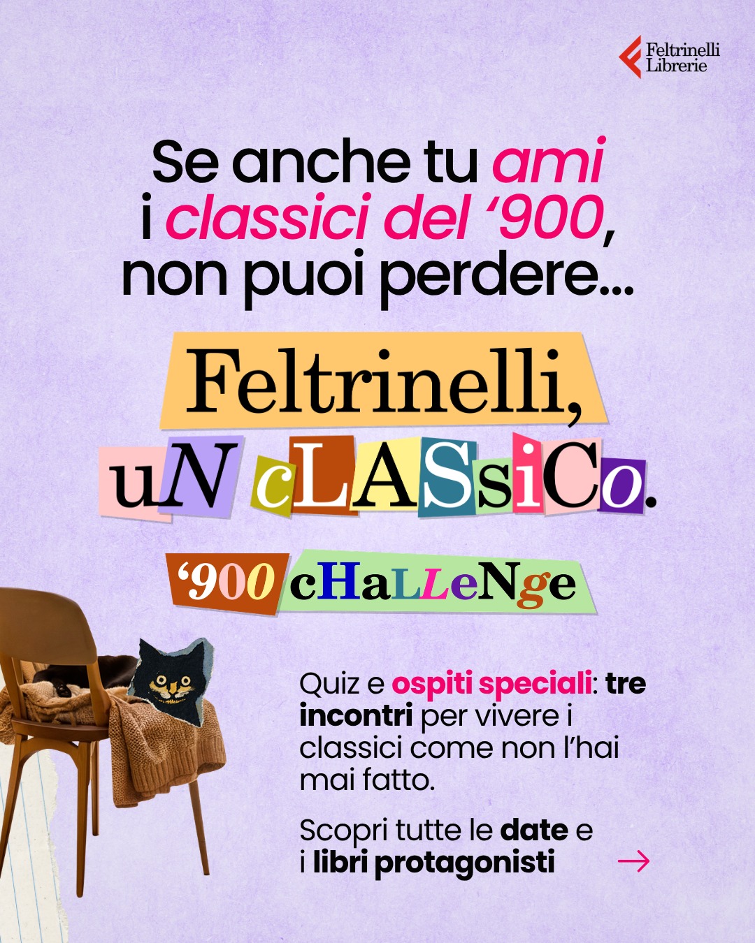 Feltrinelli Librerie Facebook ad: Feltrinelli, un classico.