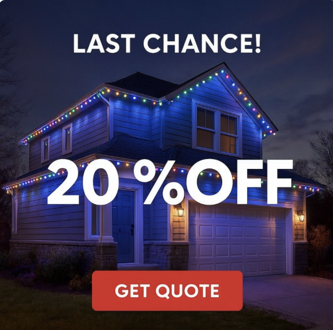Vancouver Permanent Lights Facebook ad: Get Your Free Quote Today