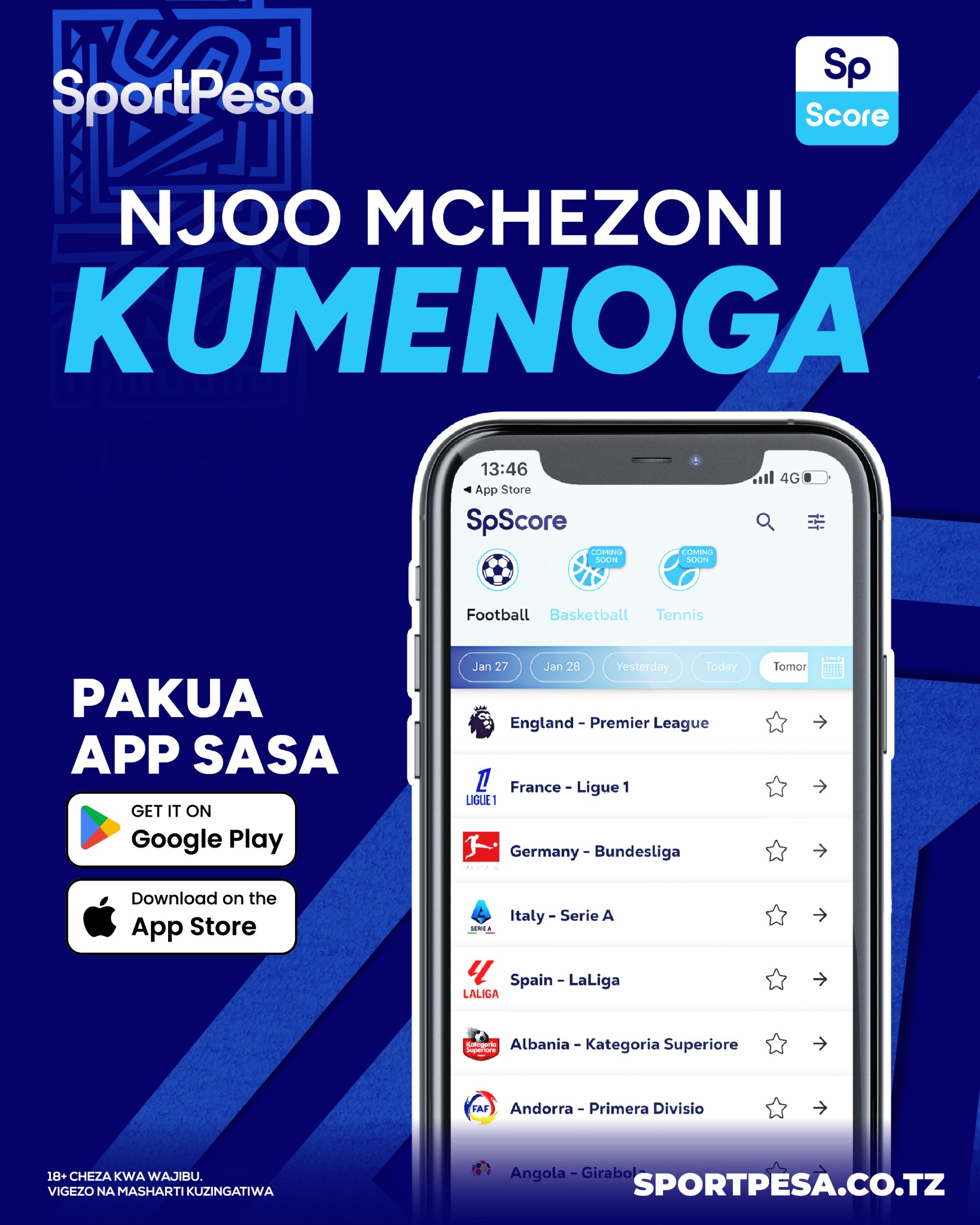 Mchongo Soka Facebook ad