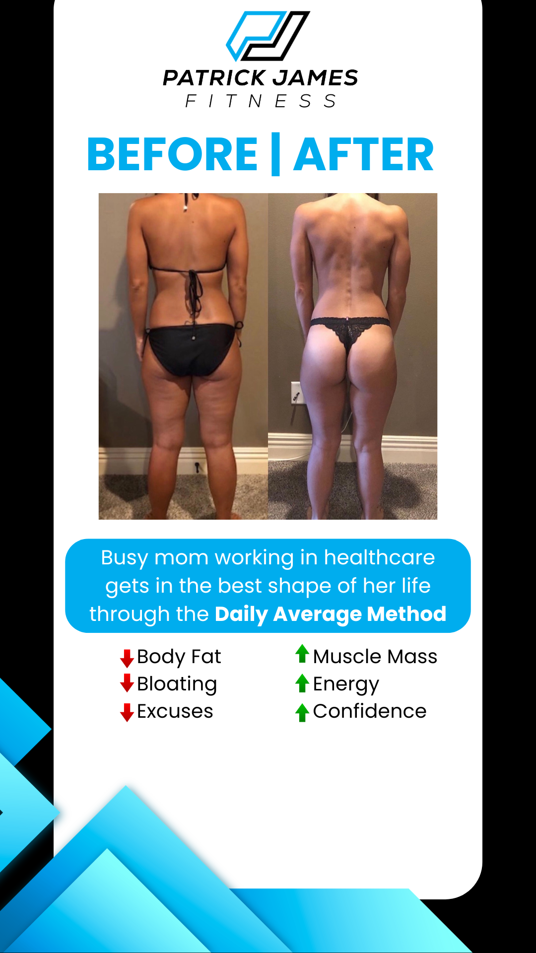 PJ Fitness - Online Coach Facebook ad: You’re not where you want to be physically…