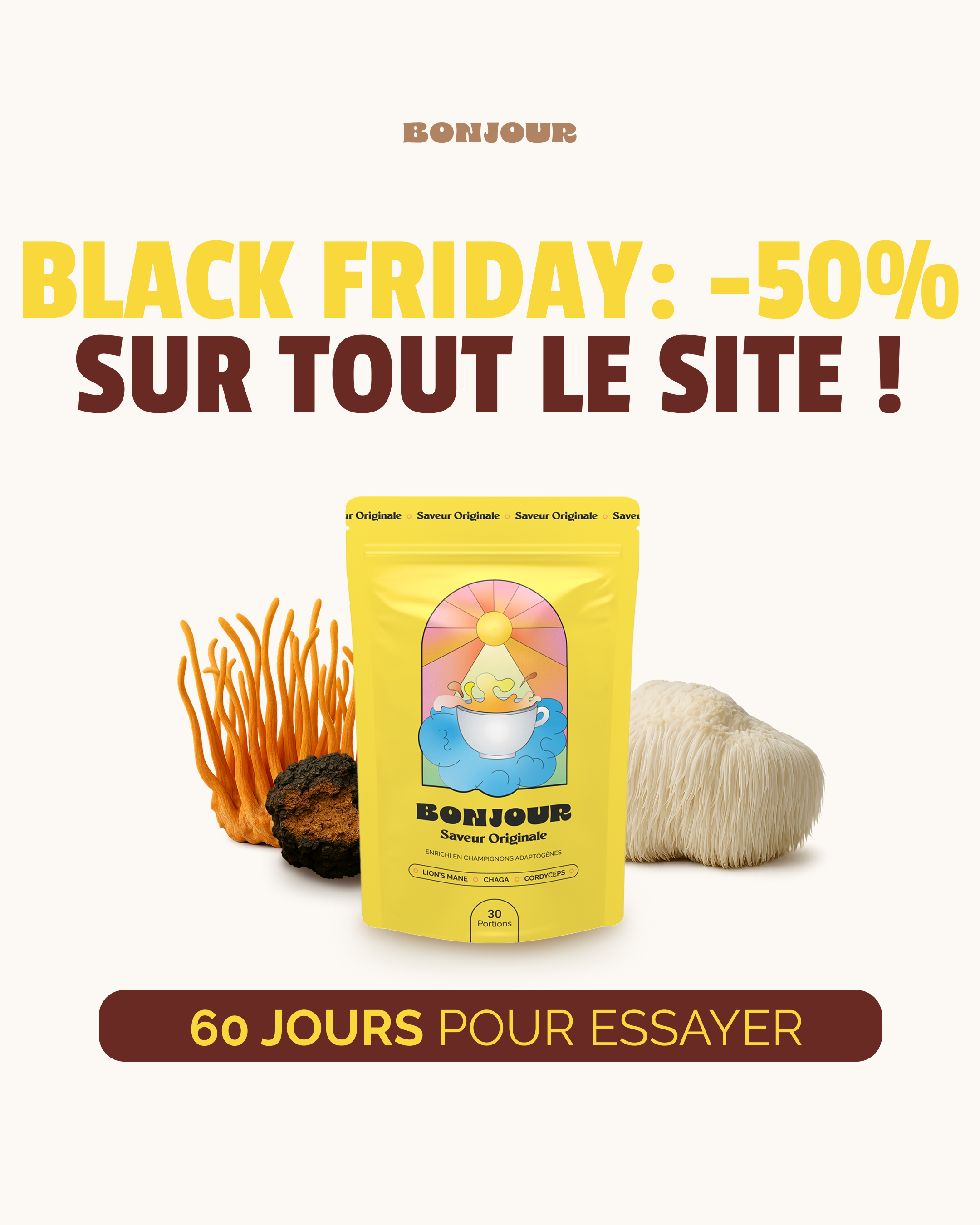 Bonjour Facebook ad