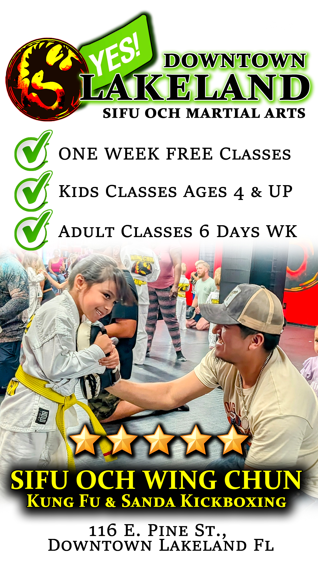 Sifu Och Wing Chun Kung Fu, Lakeland FL Facebook ad