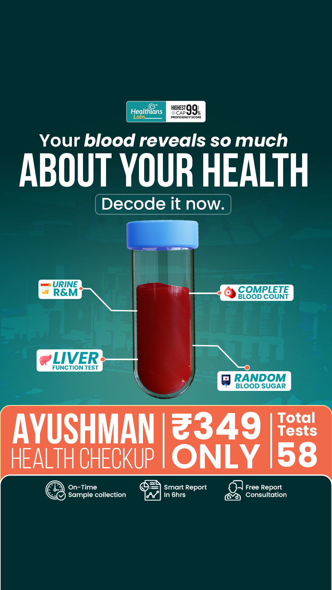 Healthians Facebook ad