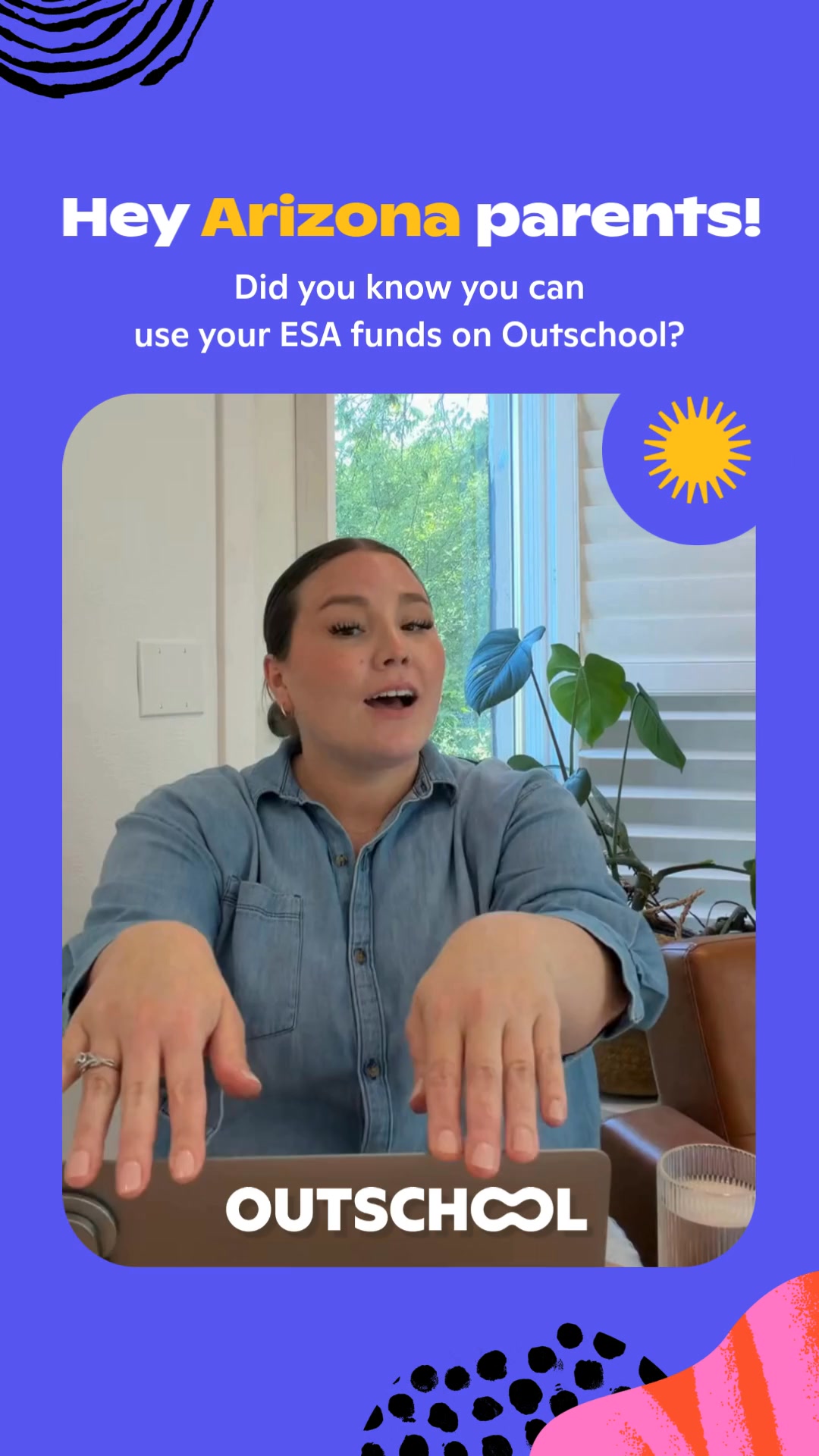 Outschool Facebook ad: Free Classes With ESA