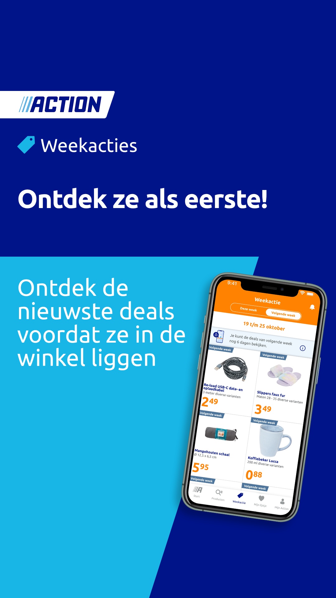 Action Facebook ad: Maak nu een account aan