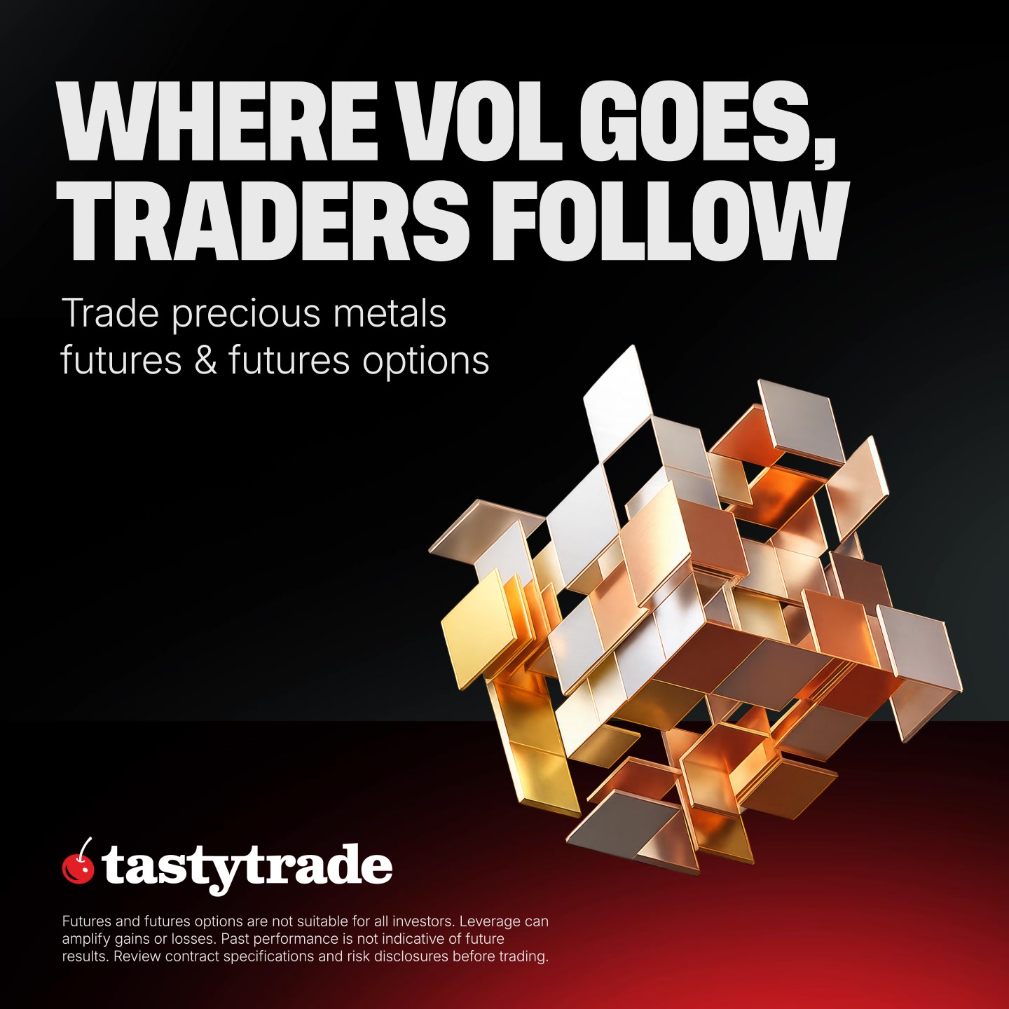 tastytrade Facebook ad: Trade CME Gold & Silver Futures