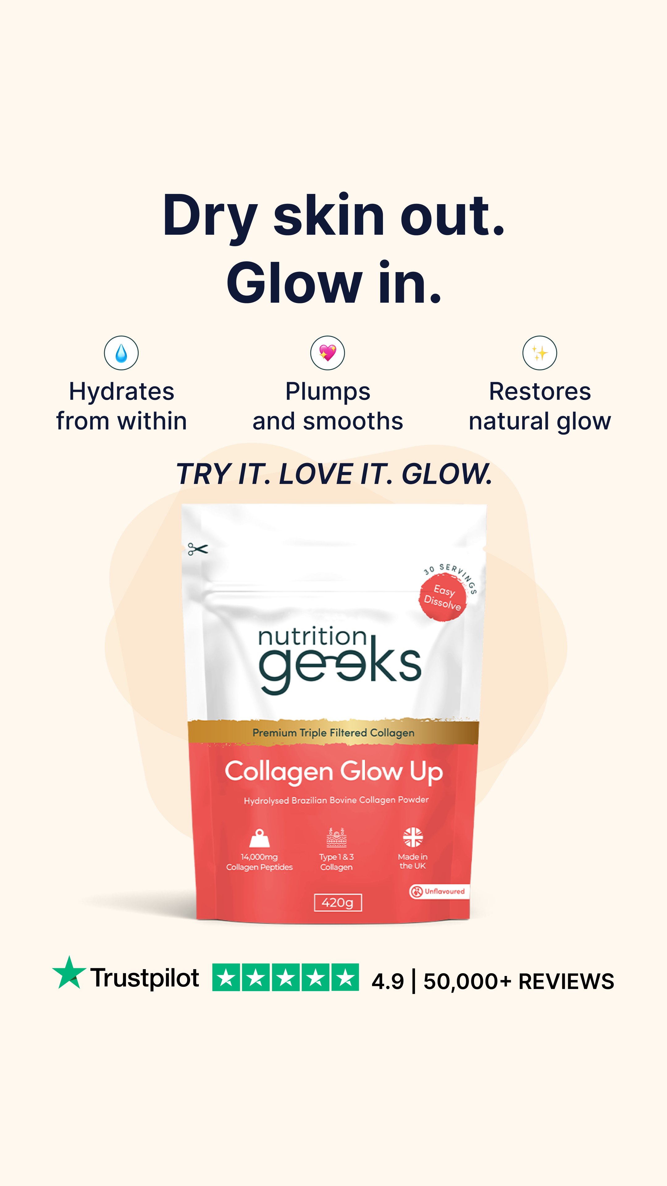 Nutrition Geeks Facebook ad