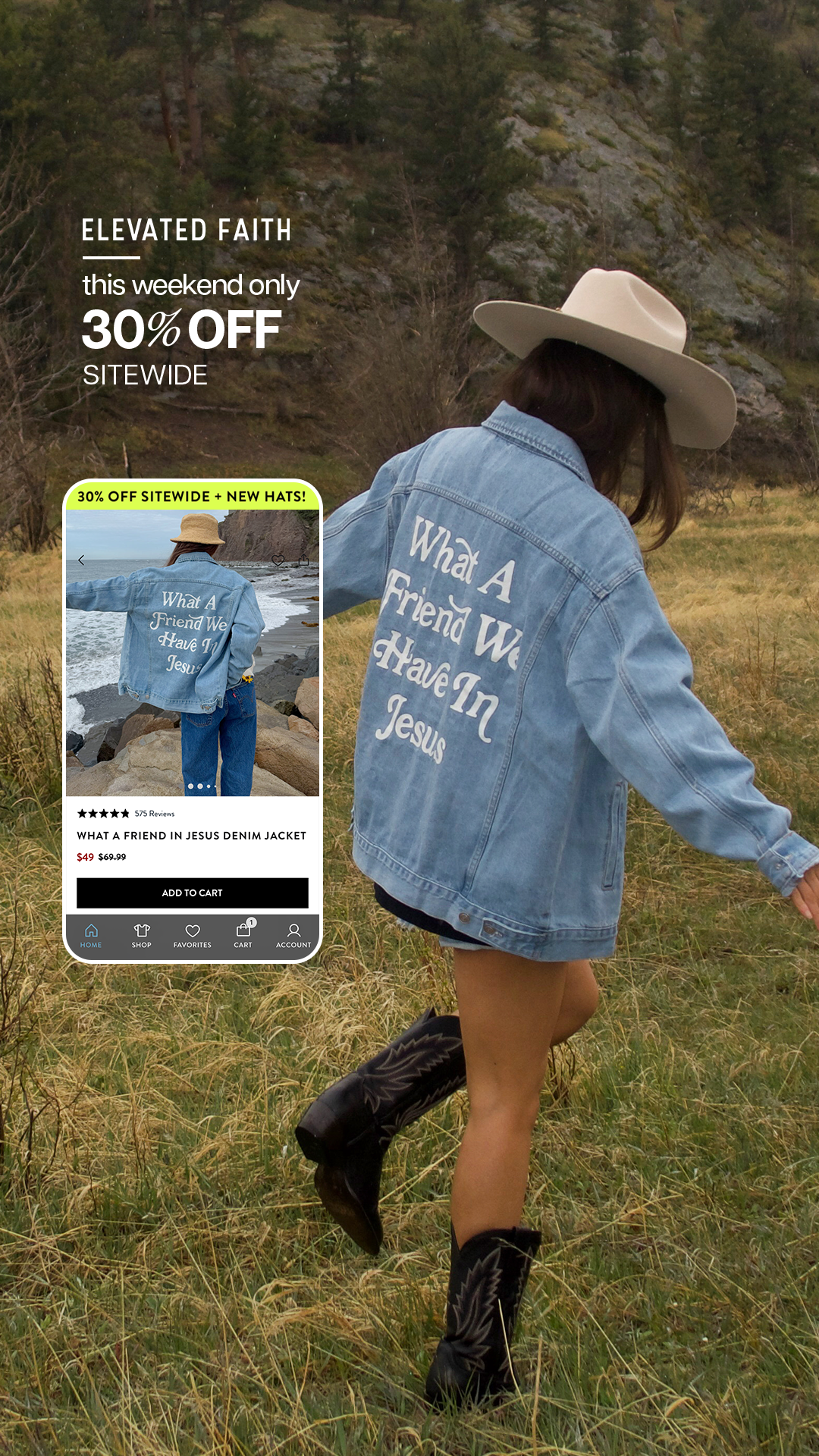 Elevated Faith Facebook ad