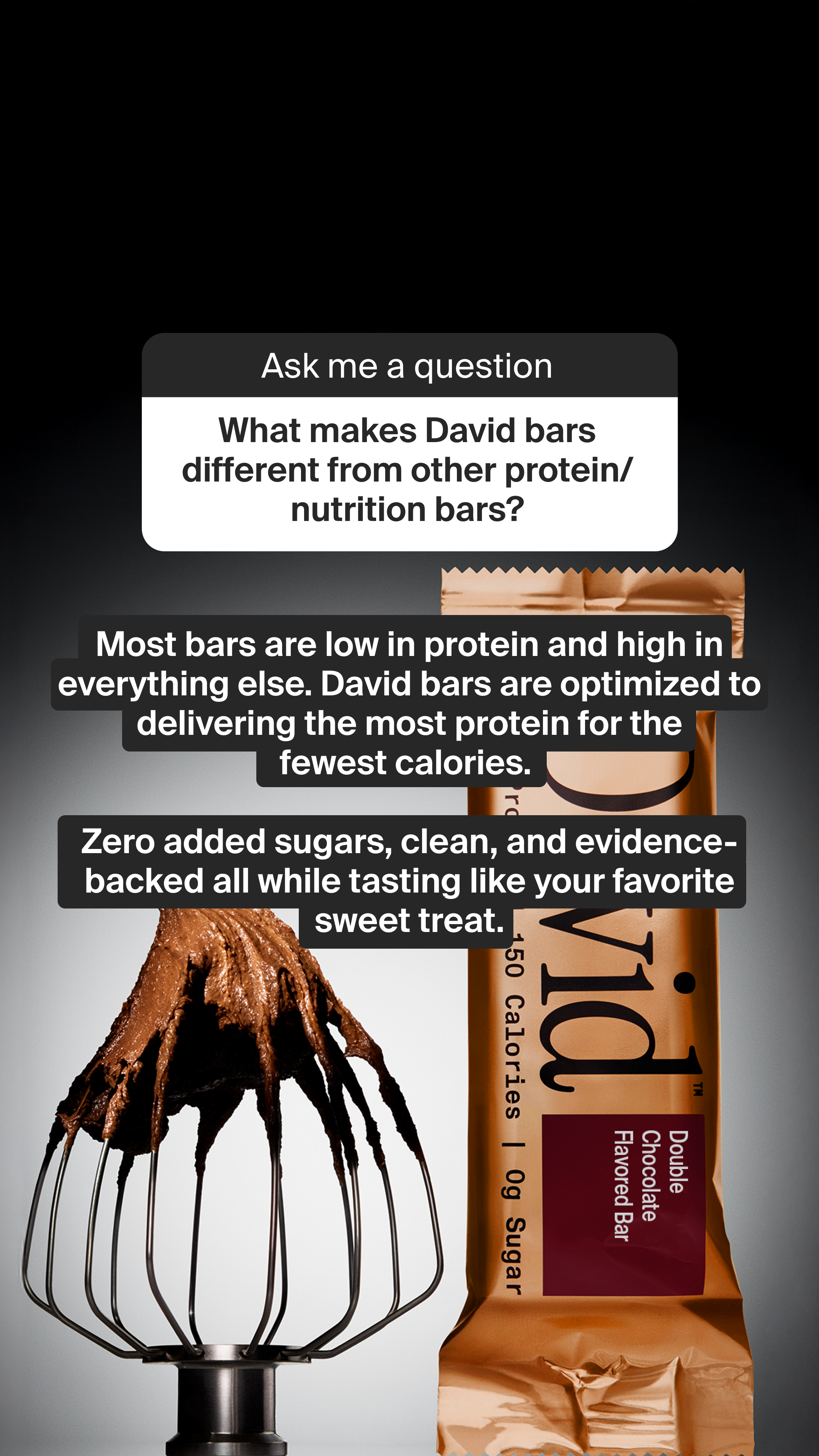 David Protein Facebook ad