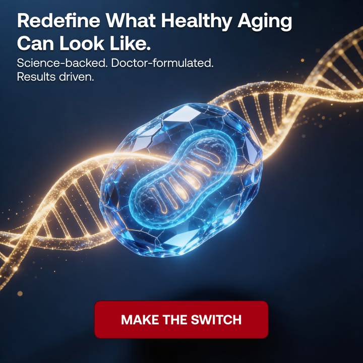 IM8 Global Facebook ad: Longevity Starts at the Cellular Level