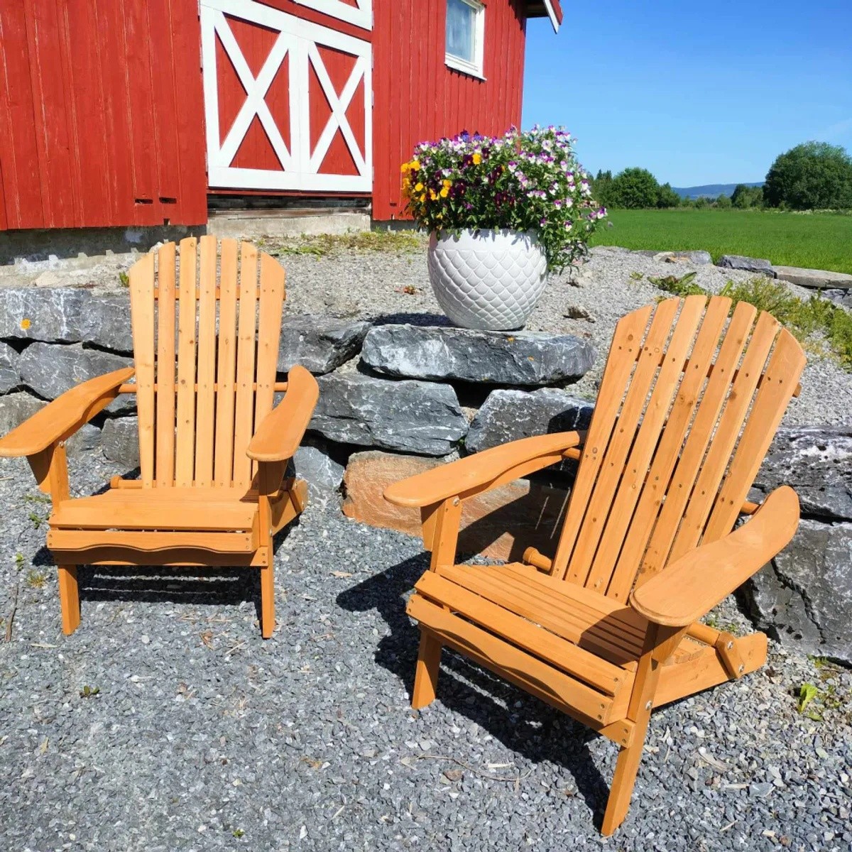 Bygg og Hobby Facebook ad: Woods adirondack sammenleggbar - ByggHobby.no