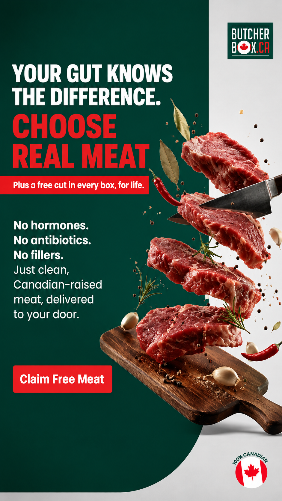 Butcher Box Facebook ad