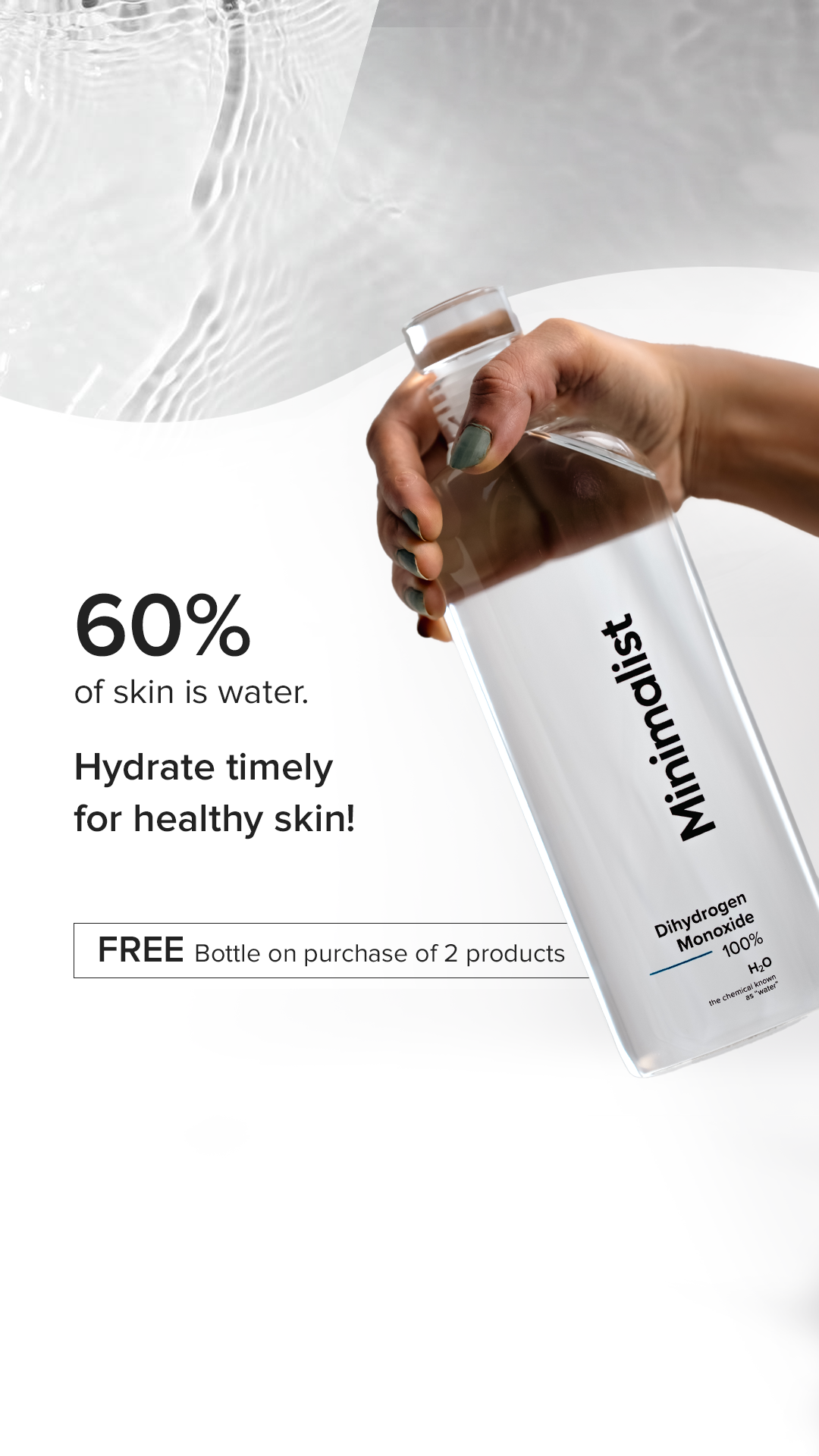 Minimalistinc Facebook ad