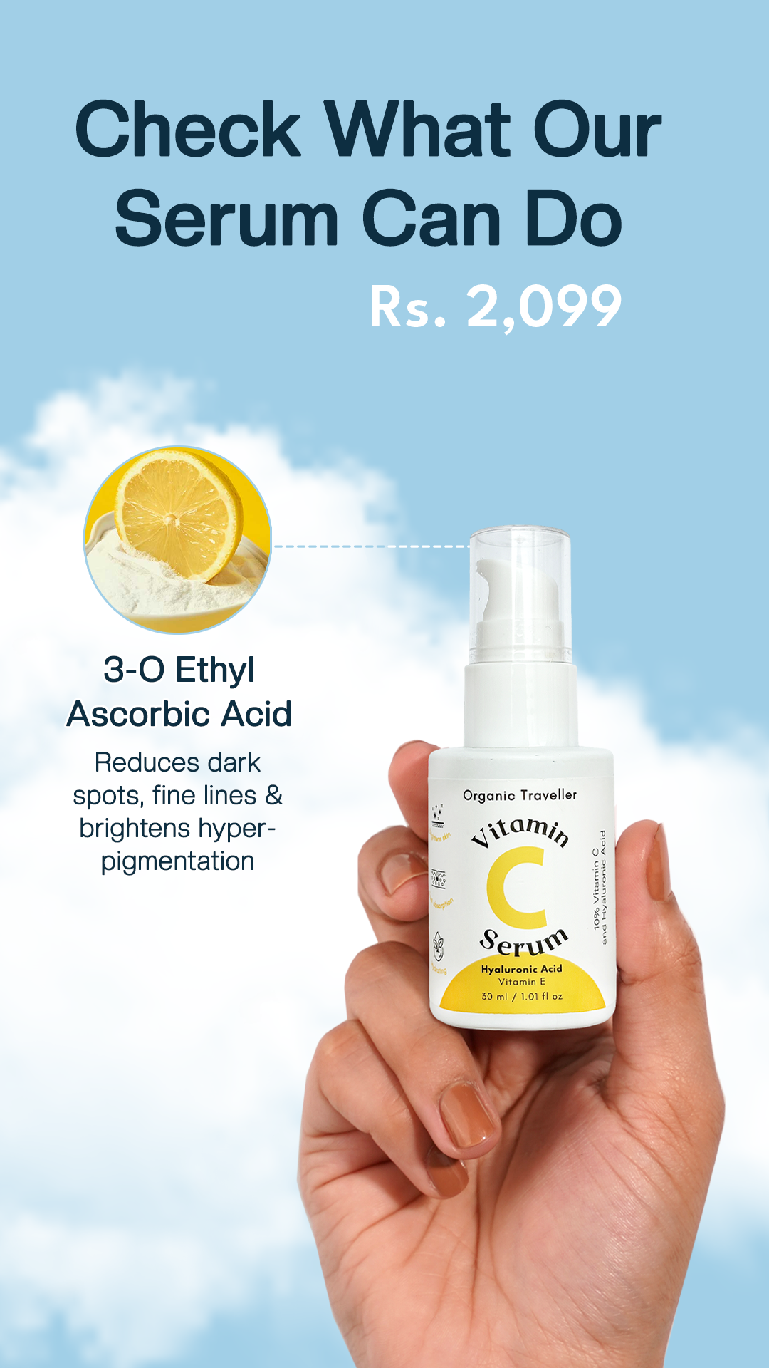 Organic Traveller - Skincare Facebook ad