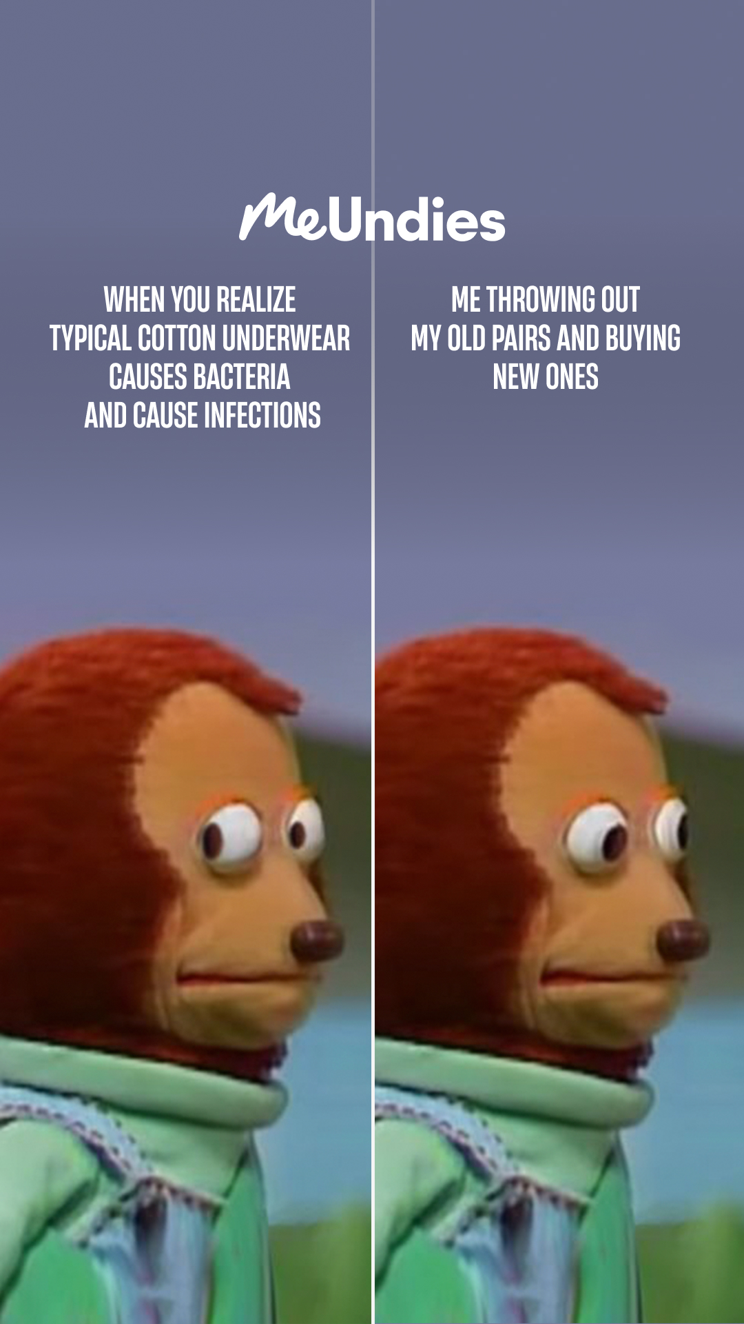 MeUndies Facebook ad