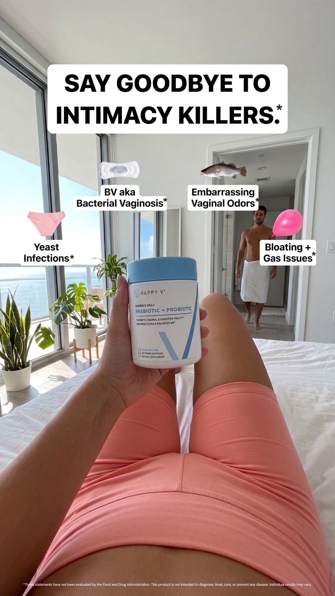 Happy V Facebook ad