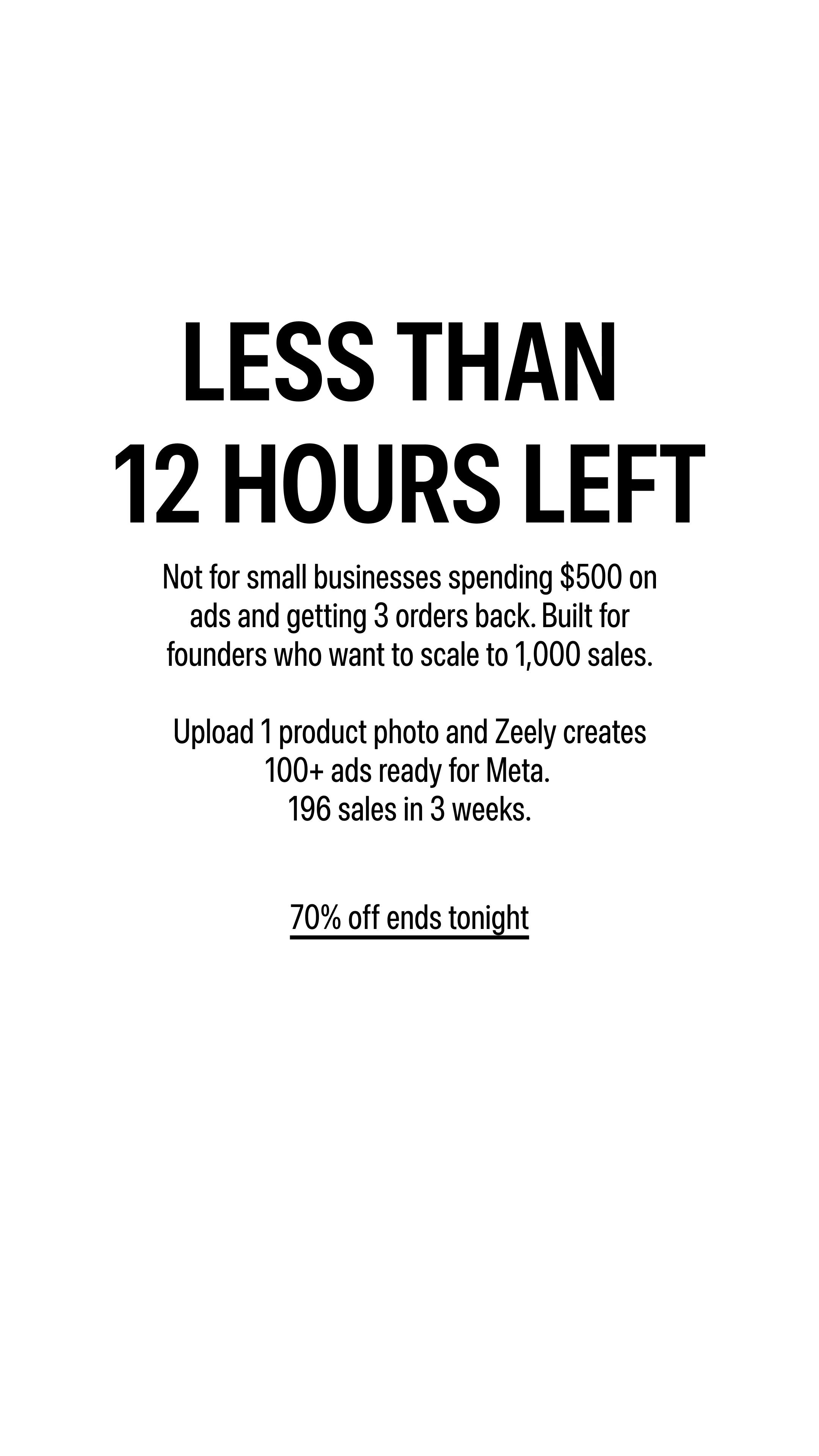 Zeely Facebook ad