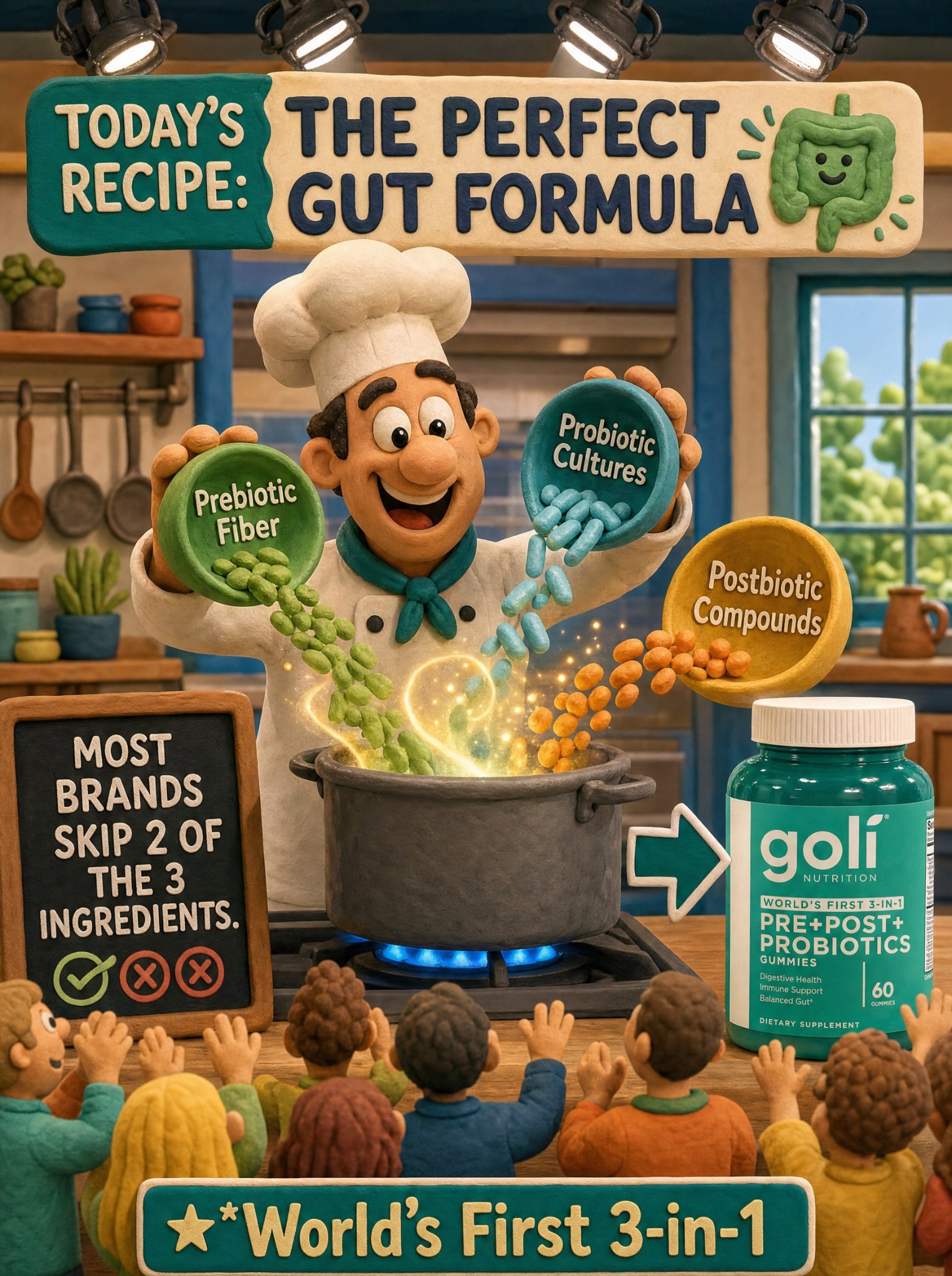 Goli Facebook ad: OVER 60% OFF + 100% FREE Shipping