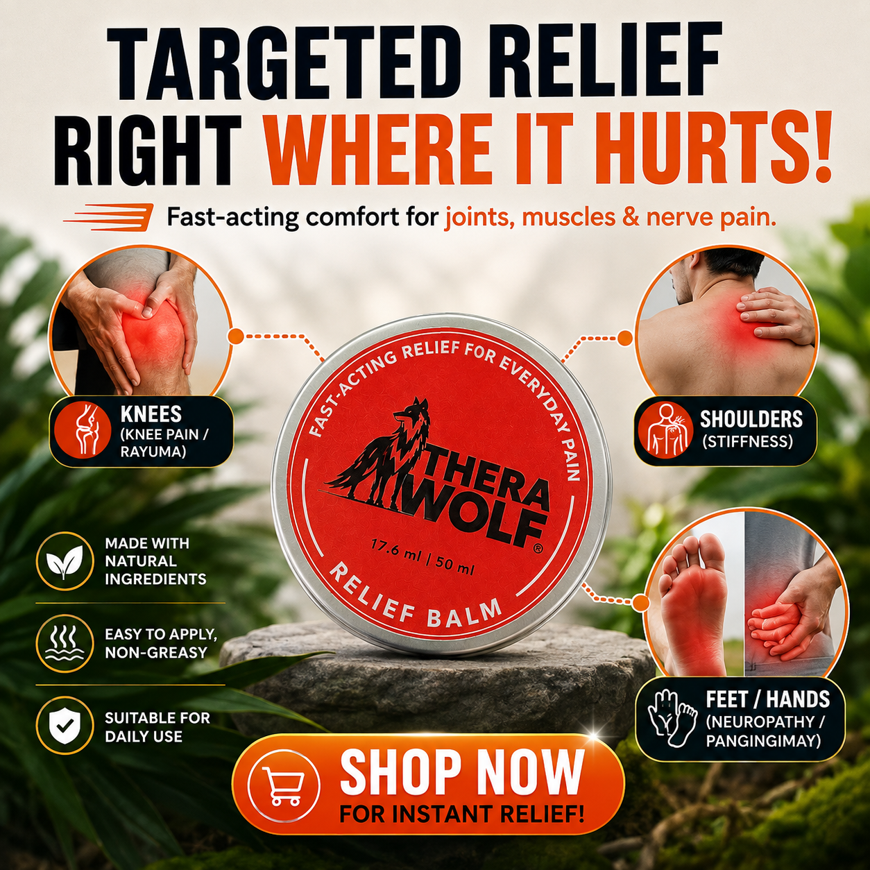 Joint Relief Balm Facebook ad