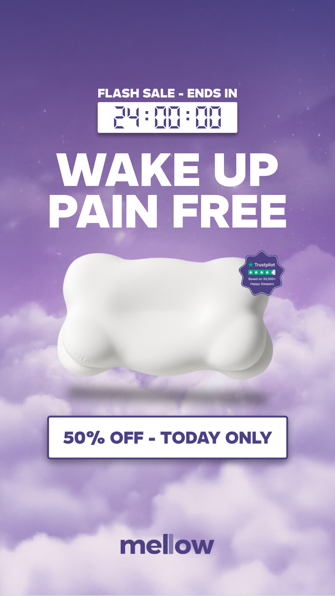 Mellow Cloud Align Pillow Facebook ad