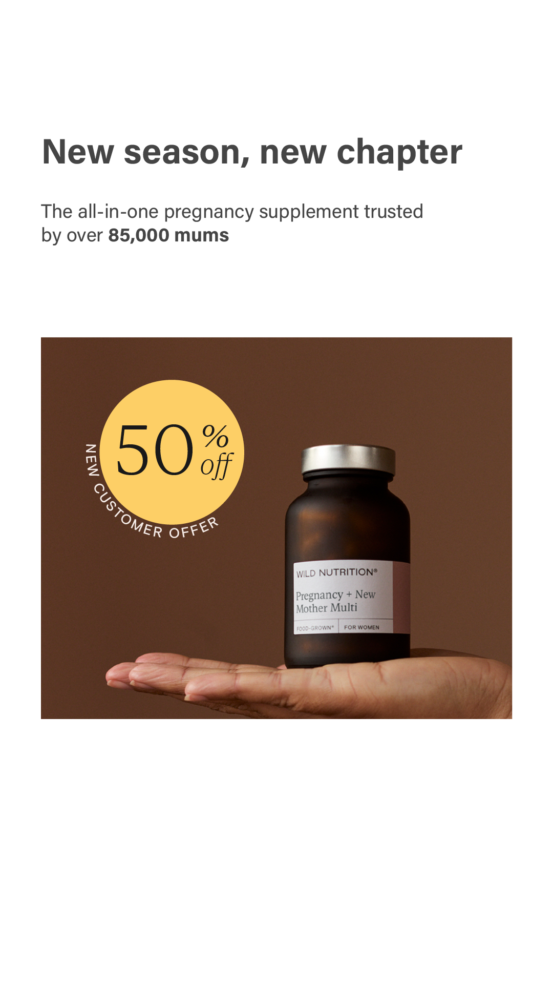 Wild Nutrition Facebook ad