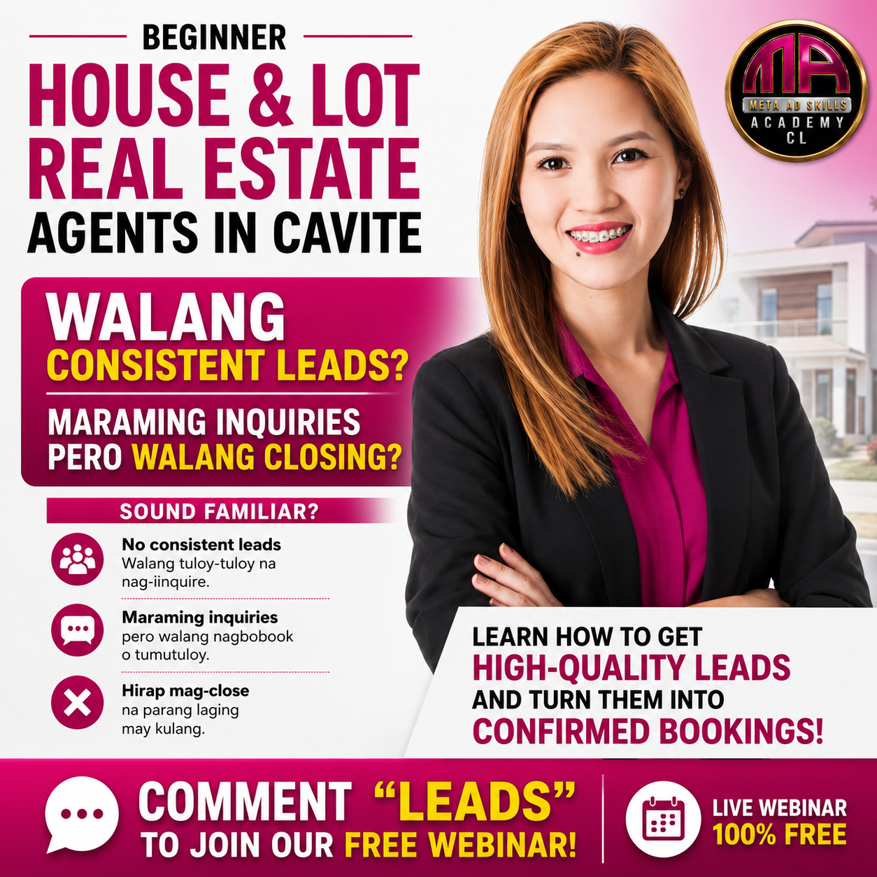 Meta Ad Skills Academy PH: CL Facebook ad: Get More Property Leads Using the RIGHT Strategy!