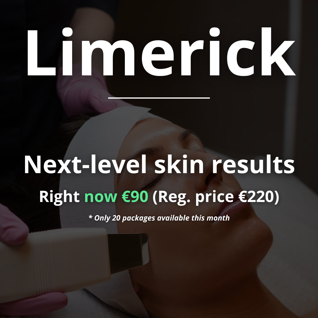 Regina's Beauty and Laser Clinic Facebook ad: Right now only €90 (Regular price €220)