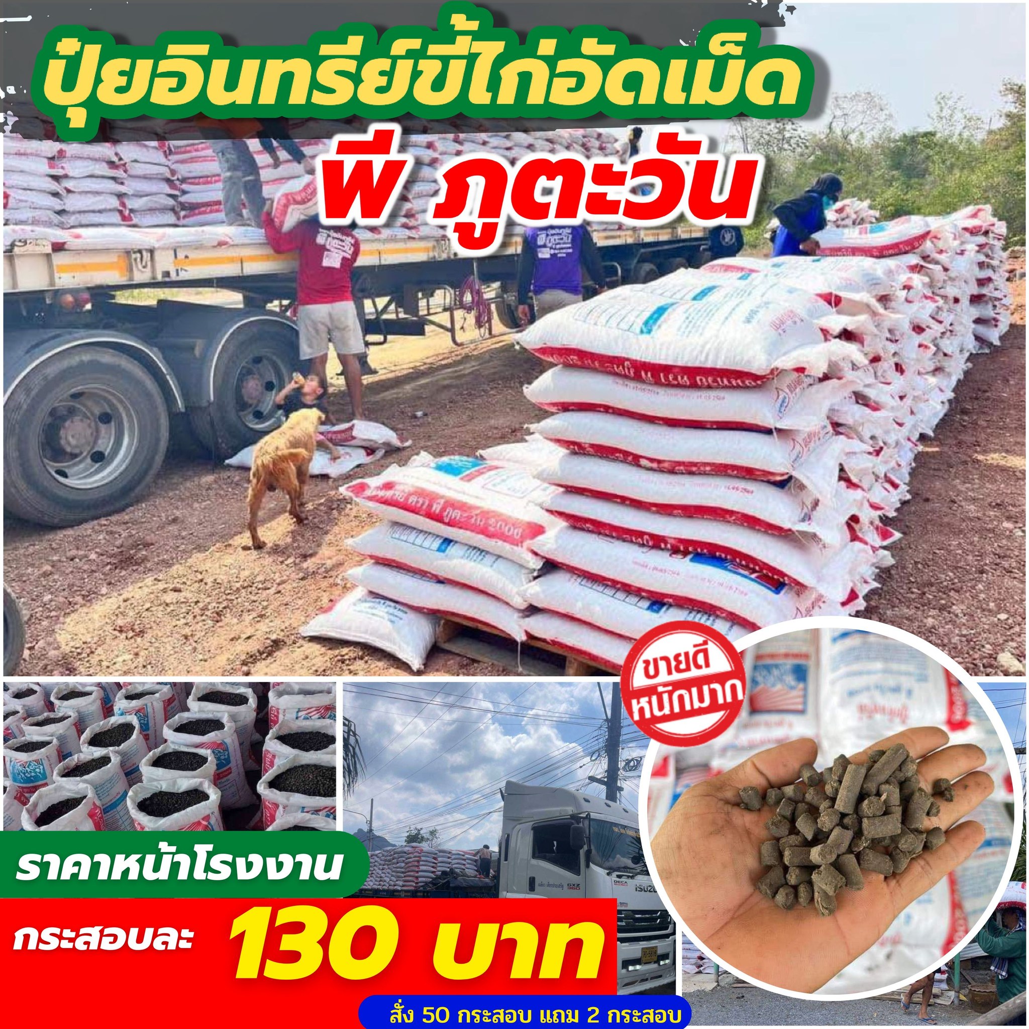 โรงงานปุ๋ยขี้ไก่อัดเม็ด พี ภูตะวัน 2006 Facebook ad