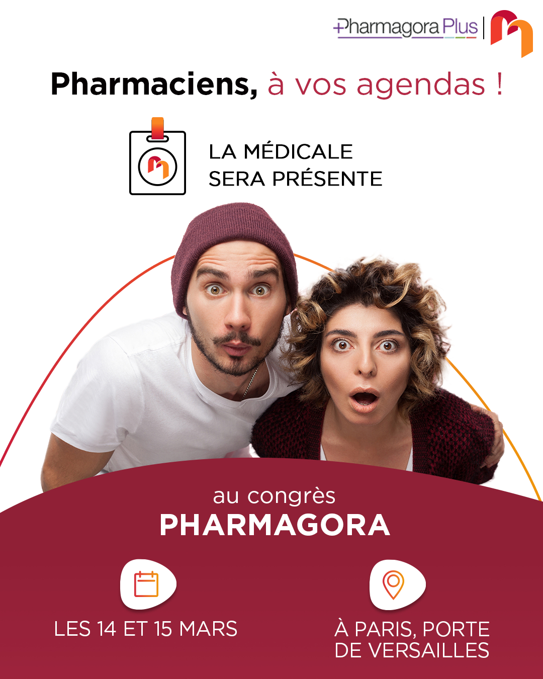 La Médicale Facebook ad: Save the date: 14 - 15 mars