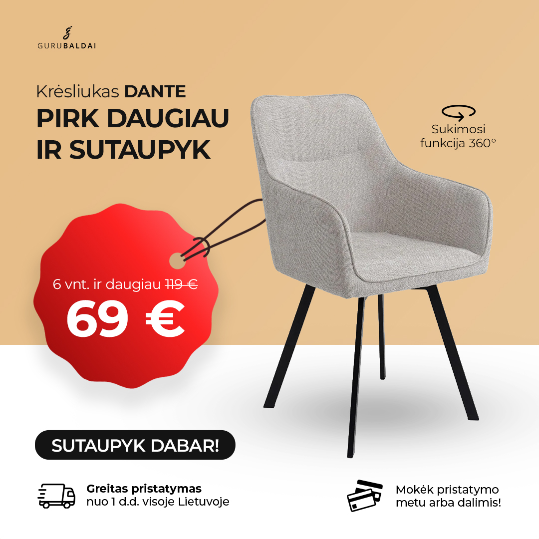 GuruBaldai.lt Facebook ad