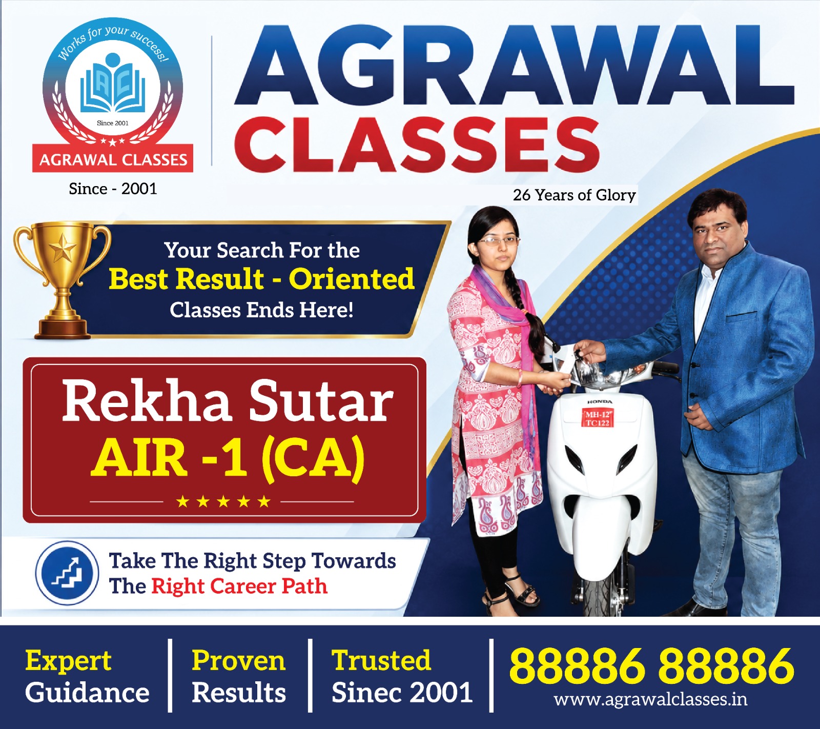 Agrawal Classes - CA CS & CMA Coaching Classes Facebook ad