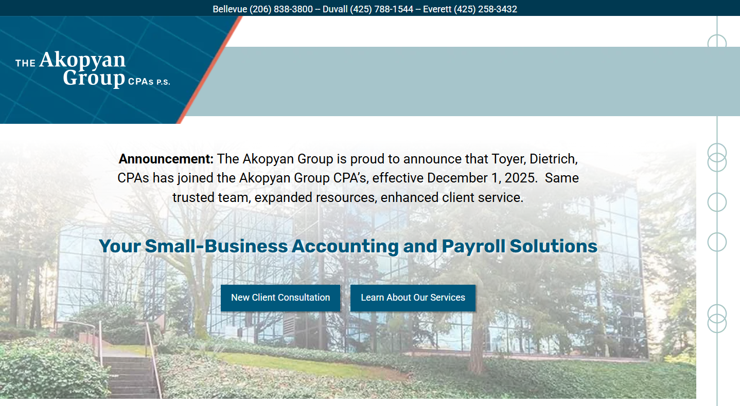 The Akopyan Group, CPAs Facebook ad from Feb 23, 2026