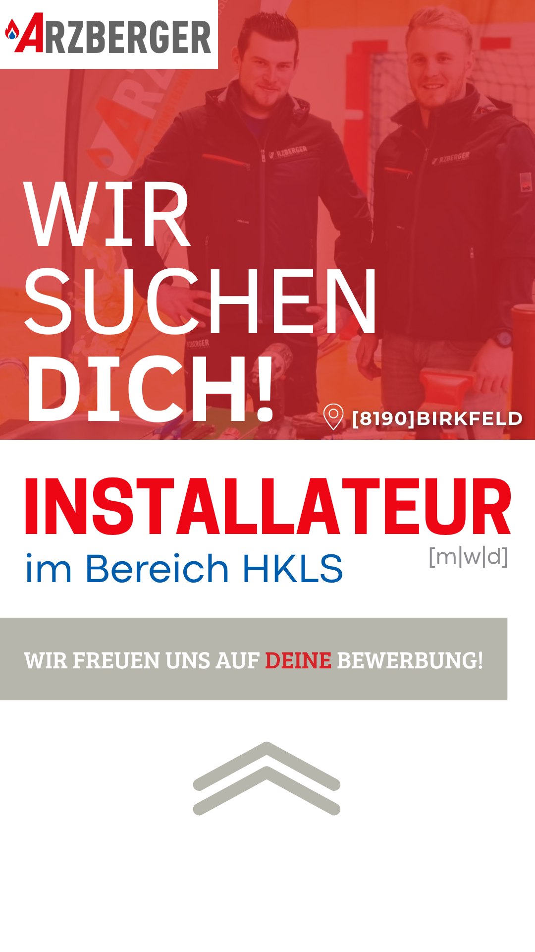 Arzberger Installationstechnik - 1a Installateur Facebook ad from May 11, 2026