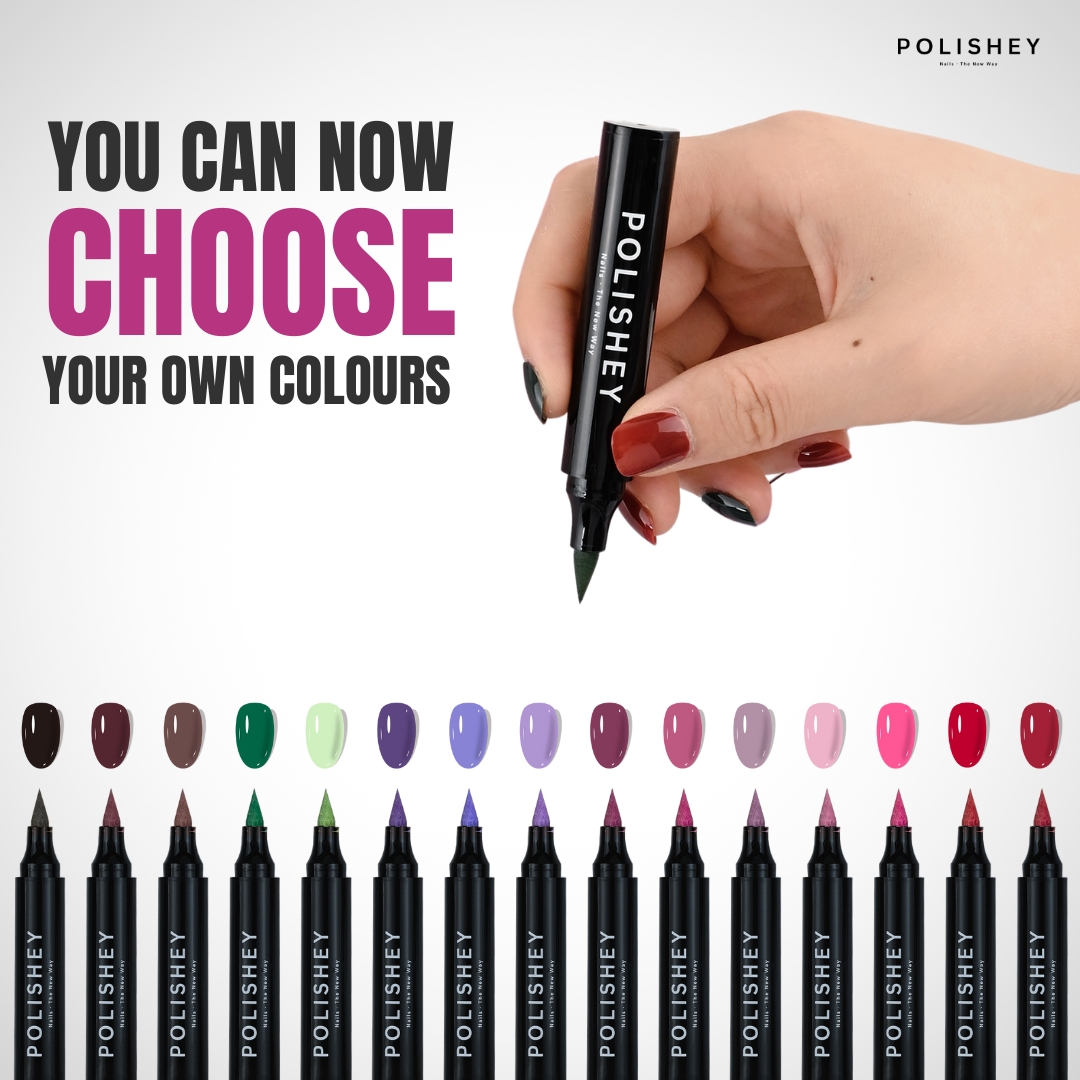 Polishey Facebook ad: Salon nails from home