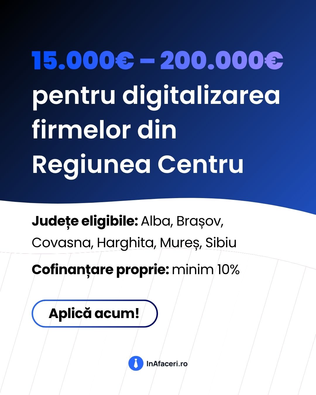 In Afaceri Facebook ad: Ai o firmă în Alba, Brașov, Covasna, Harghita…
