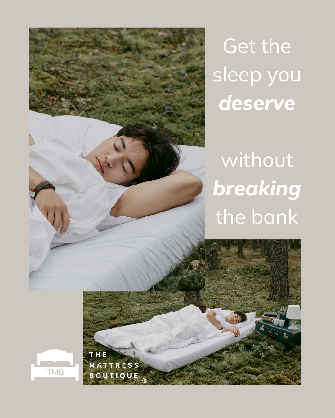 The Mattress Boutique Facebook ad